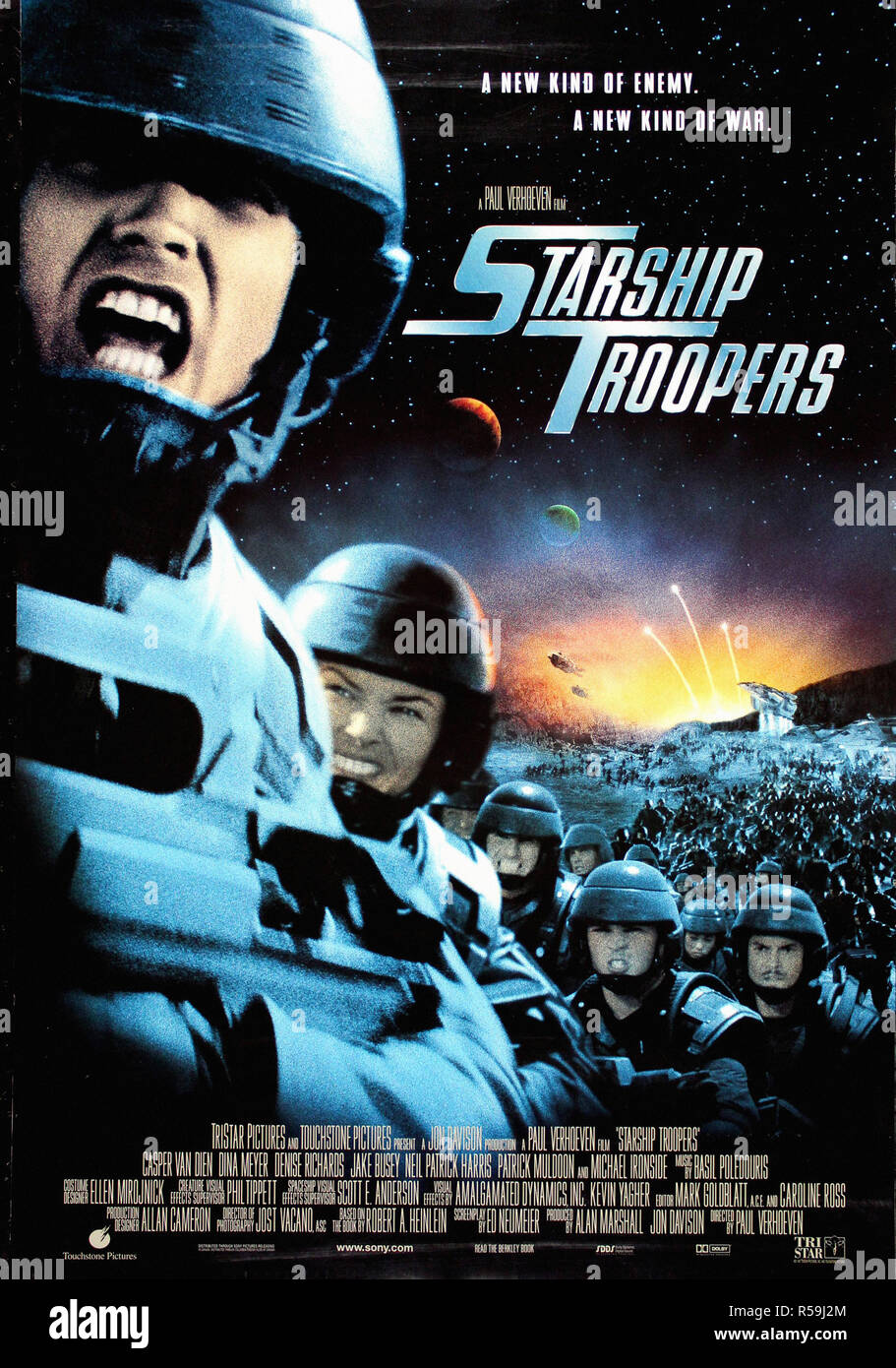 Starship Troopers - Original Movie Poster Stock Photo