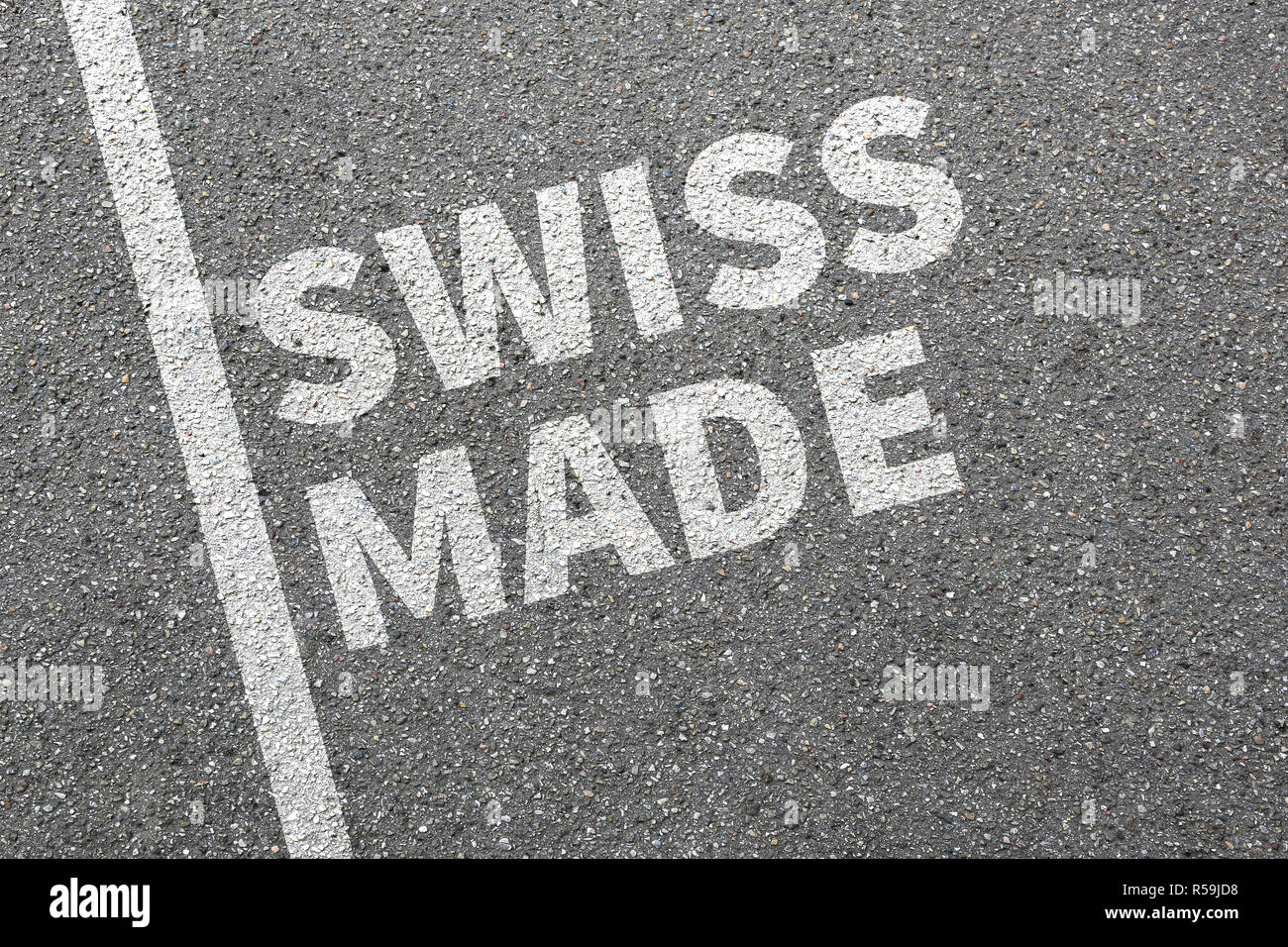 swiss made made in switzerland commodity product quality Stock Photo