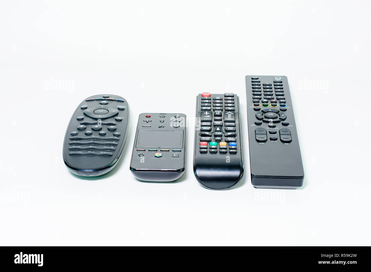 Remote control on a white background Stock Photo