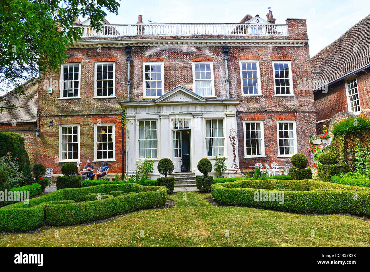 Fydell House, Boston, Lincolnshire, UK. Stately home and gardens, owned by council, & used for courses, meetings, and other community activities. Stock Photo