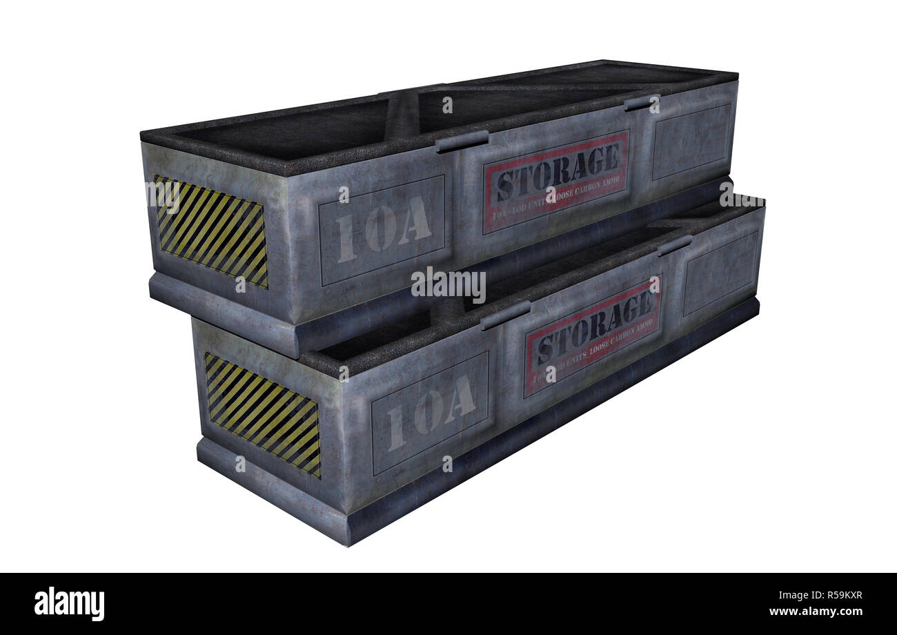 steel transport crate Stock Photo - Alamy