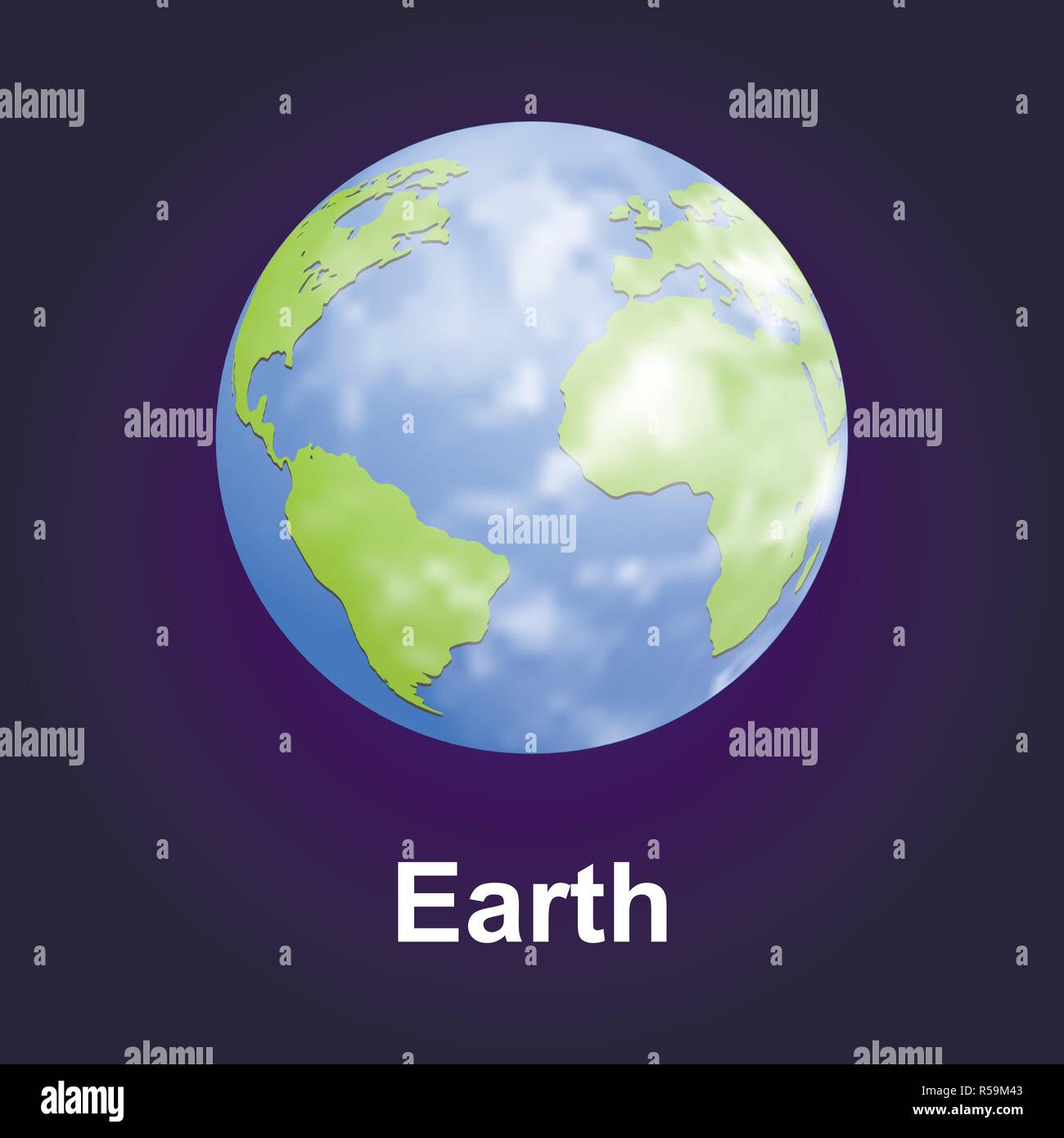 Earth planet icon. Isometric of earth planet vector icon for web design ...