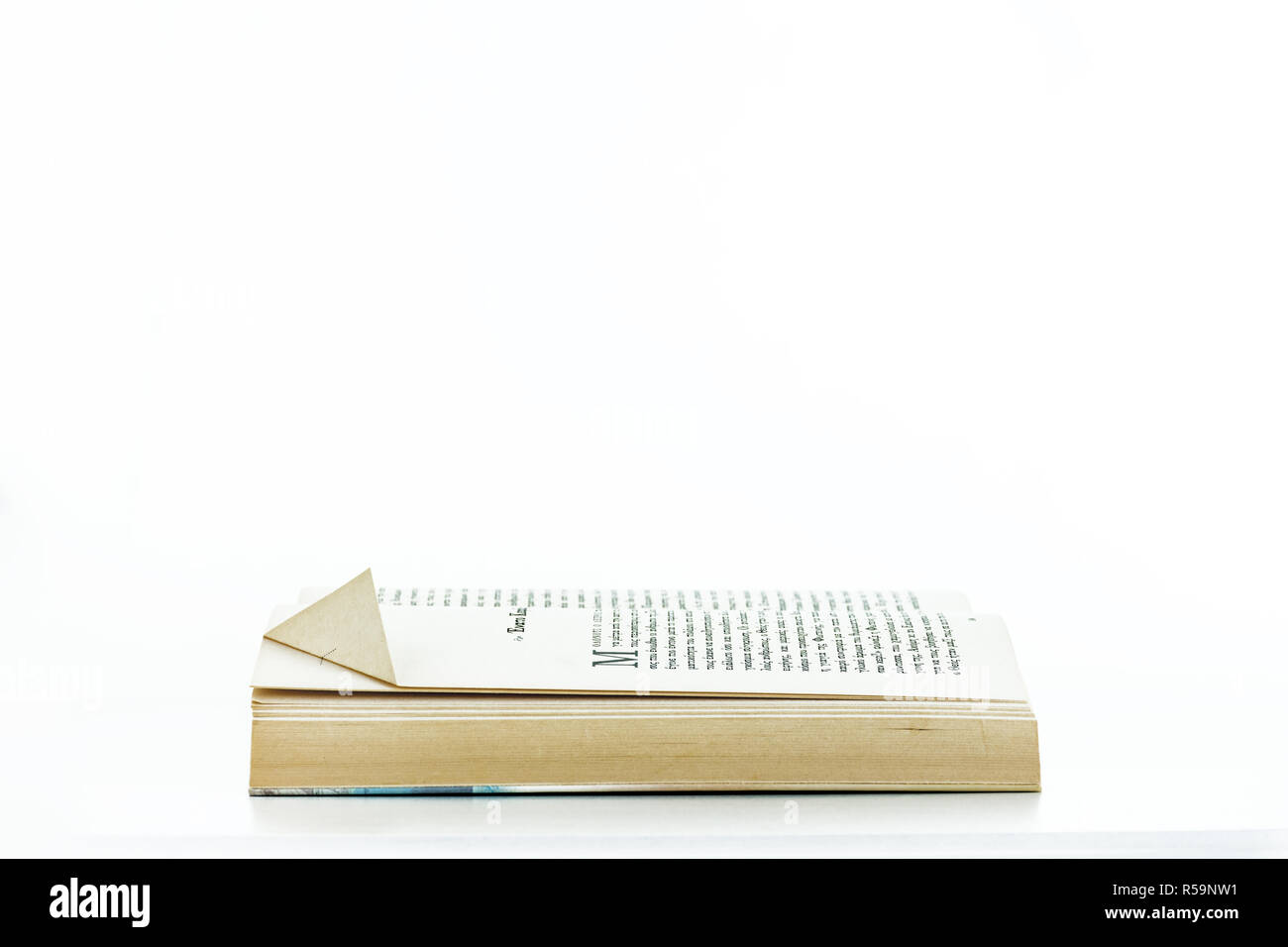 Open book isolated on background Stock Photo