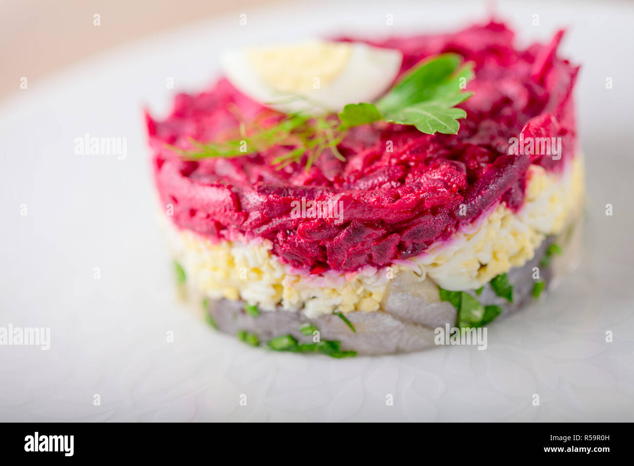 Matjes herring tartare Stock Photo - Alamy