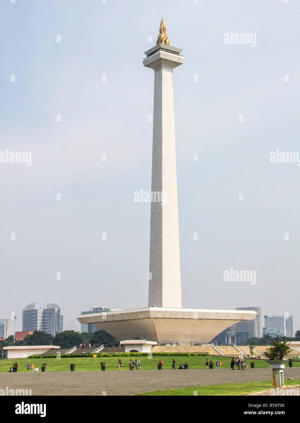 national monument of jakarta in java Stock Photo