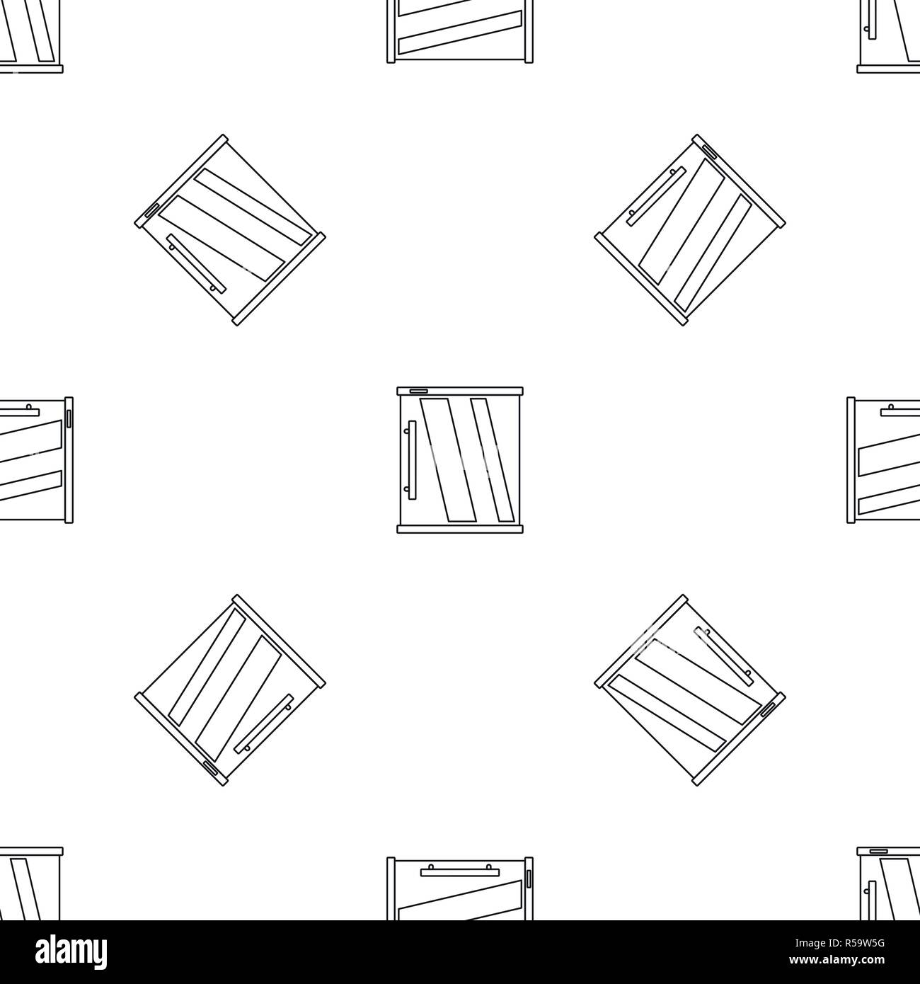 Mini refrigerator pattern seamless vector repeat geometric for any web design Stock Vector