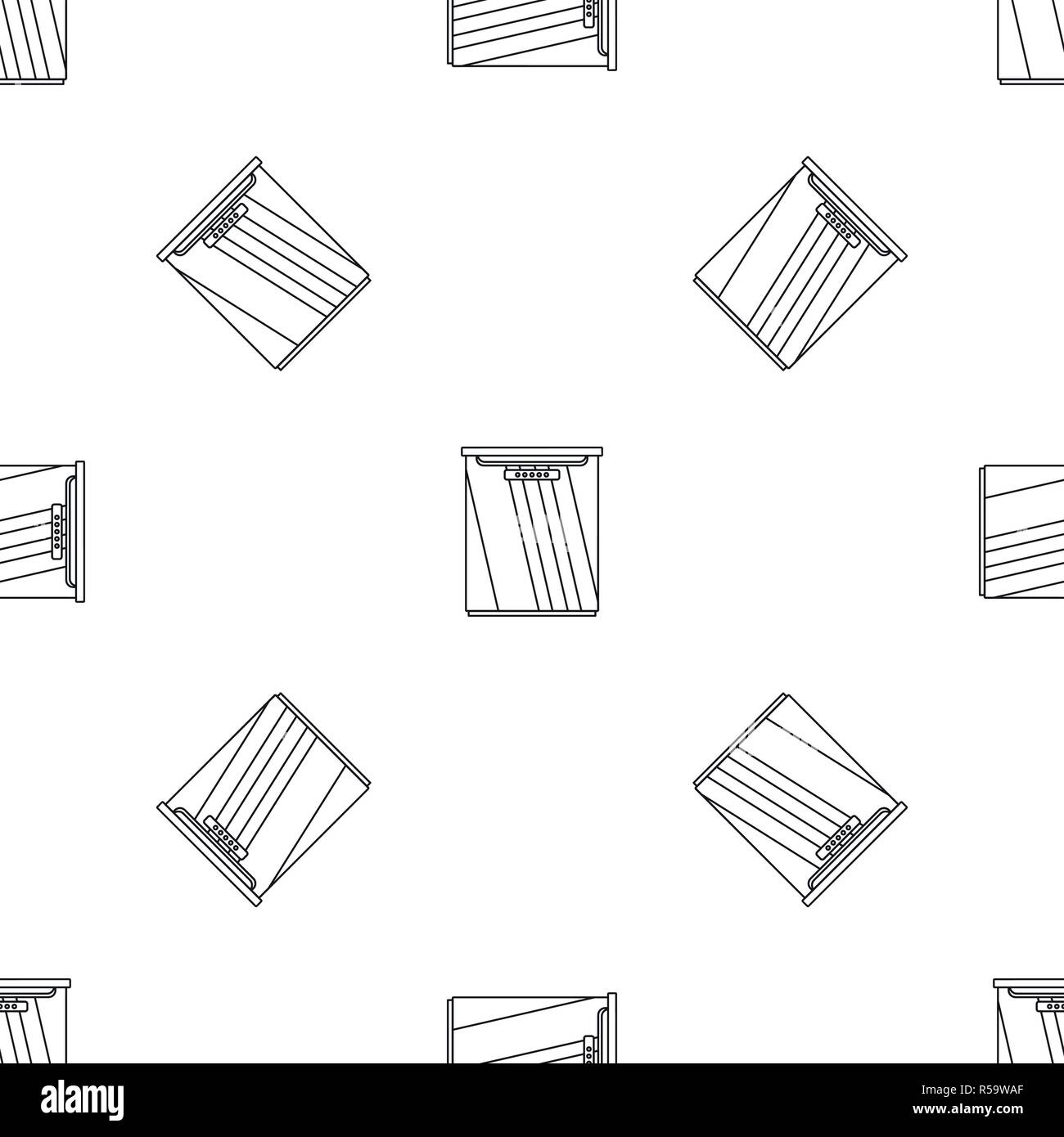 Freezer pattern seamless vector repeat geometric for any web design Stock Vector