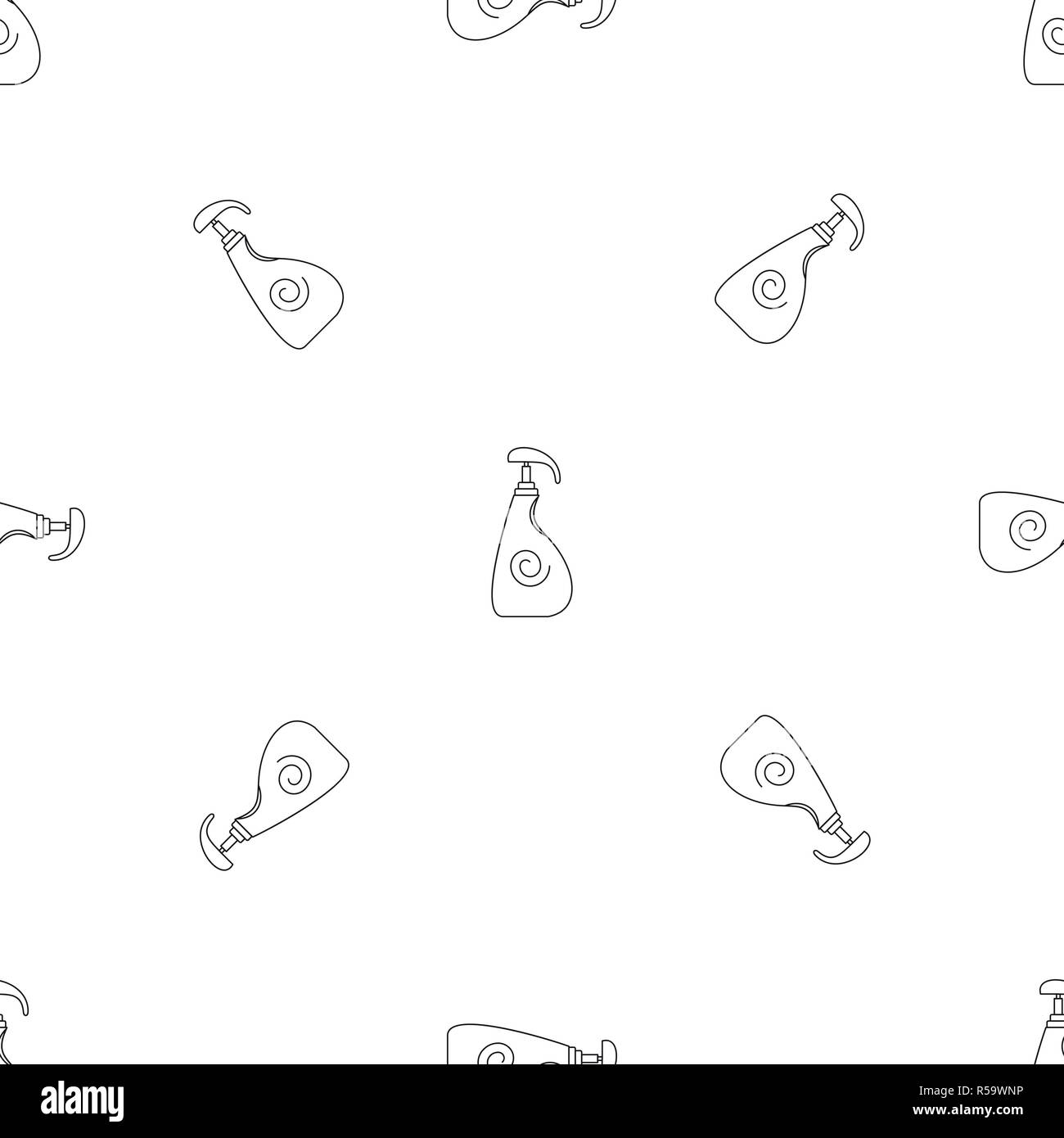 Sunscreen dispenser pattern seamless vector repeat geometric for any web design Stock Vector