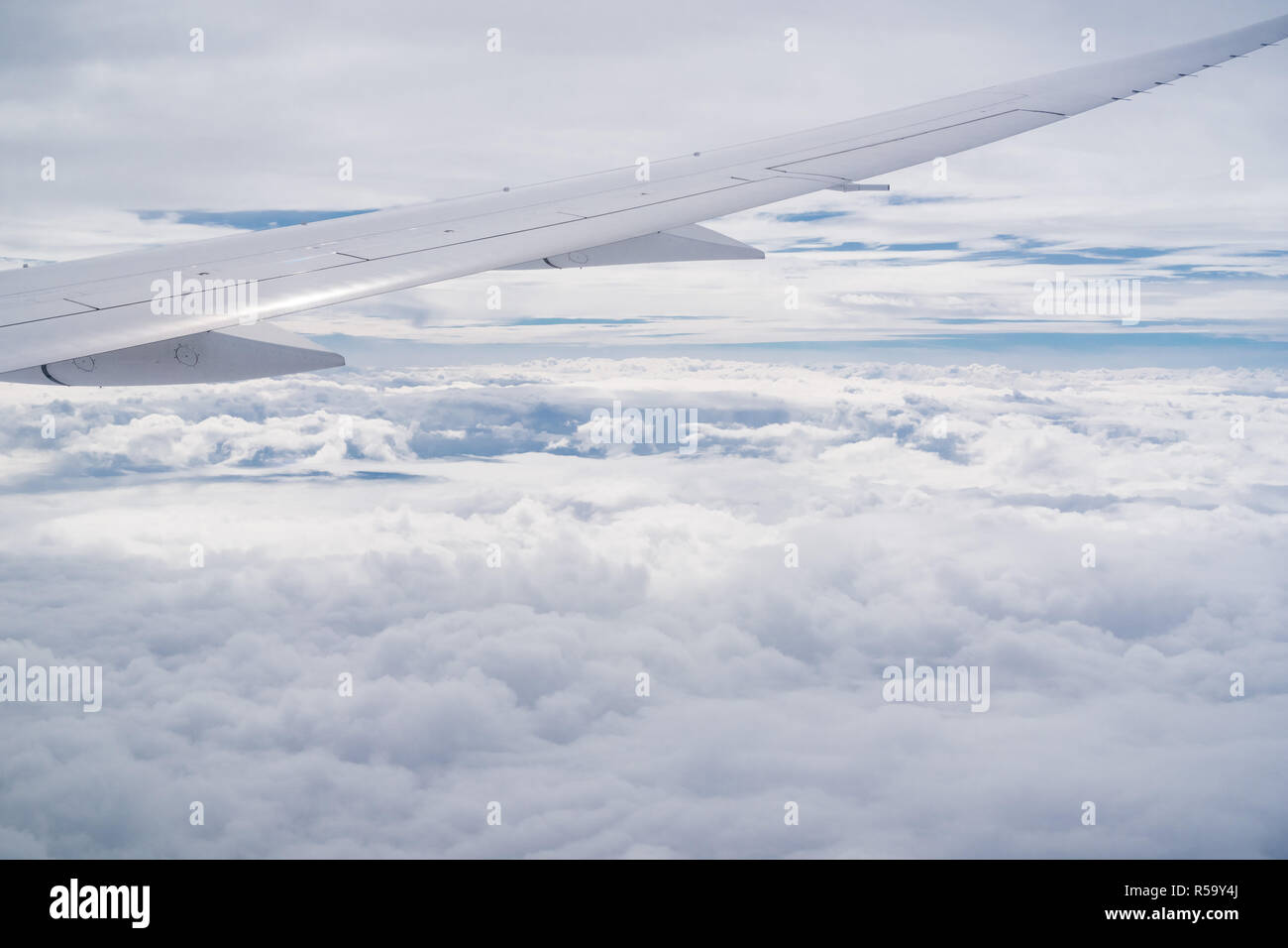 Sky airplane wing seen from hi-res stock photography and images - Alamy