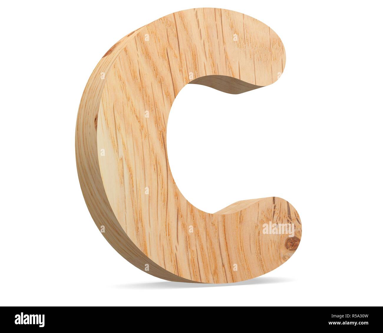 3D decorative wooden Alphabet, capital letter C Stock Photo - Alamy