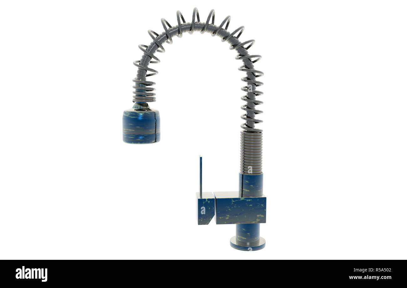 flexible water tap on sink free Stock Photo Alamy