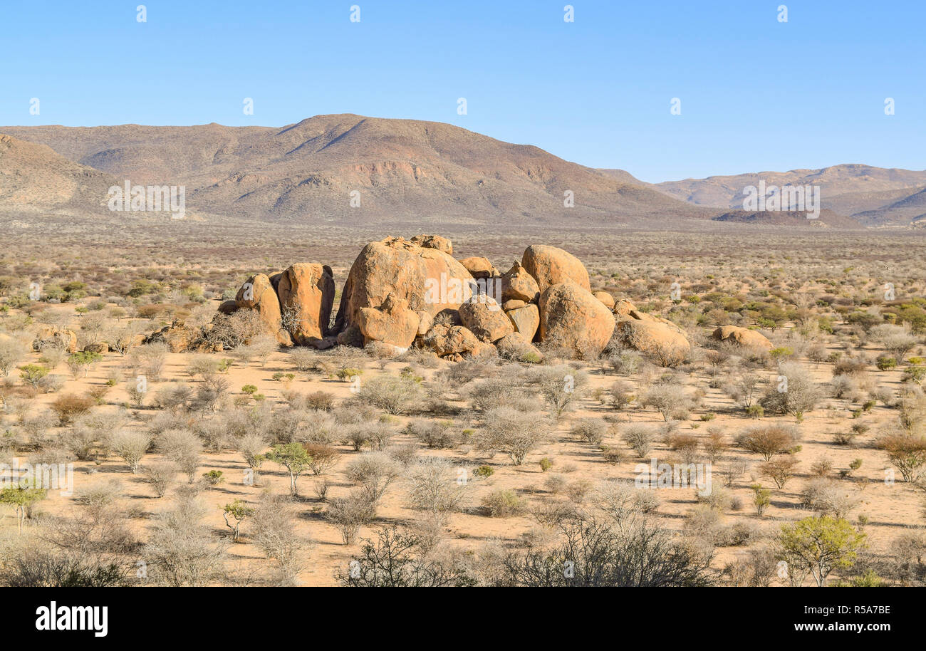 rock formation in namibia Stock Photo - Alamy