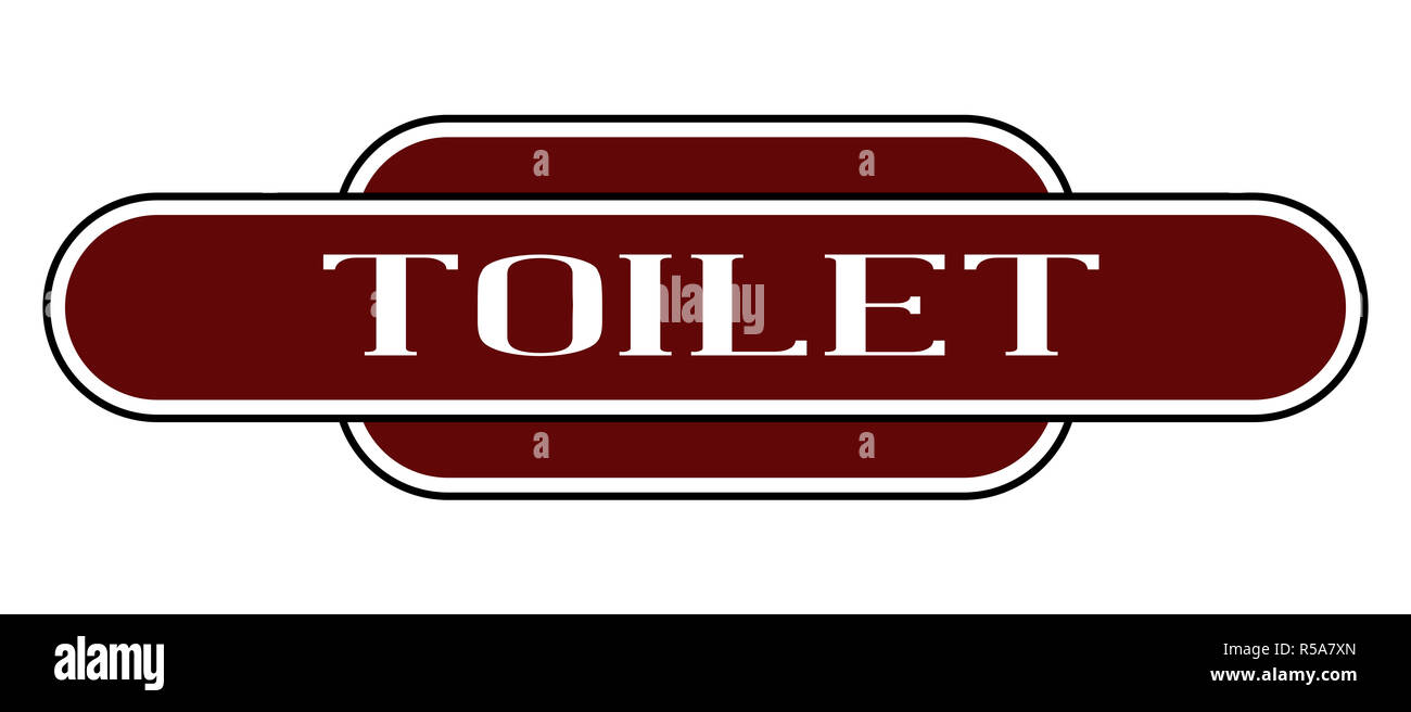 Toilet Station Name Sign Stock Photo Alamy