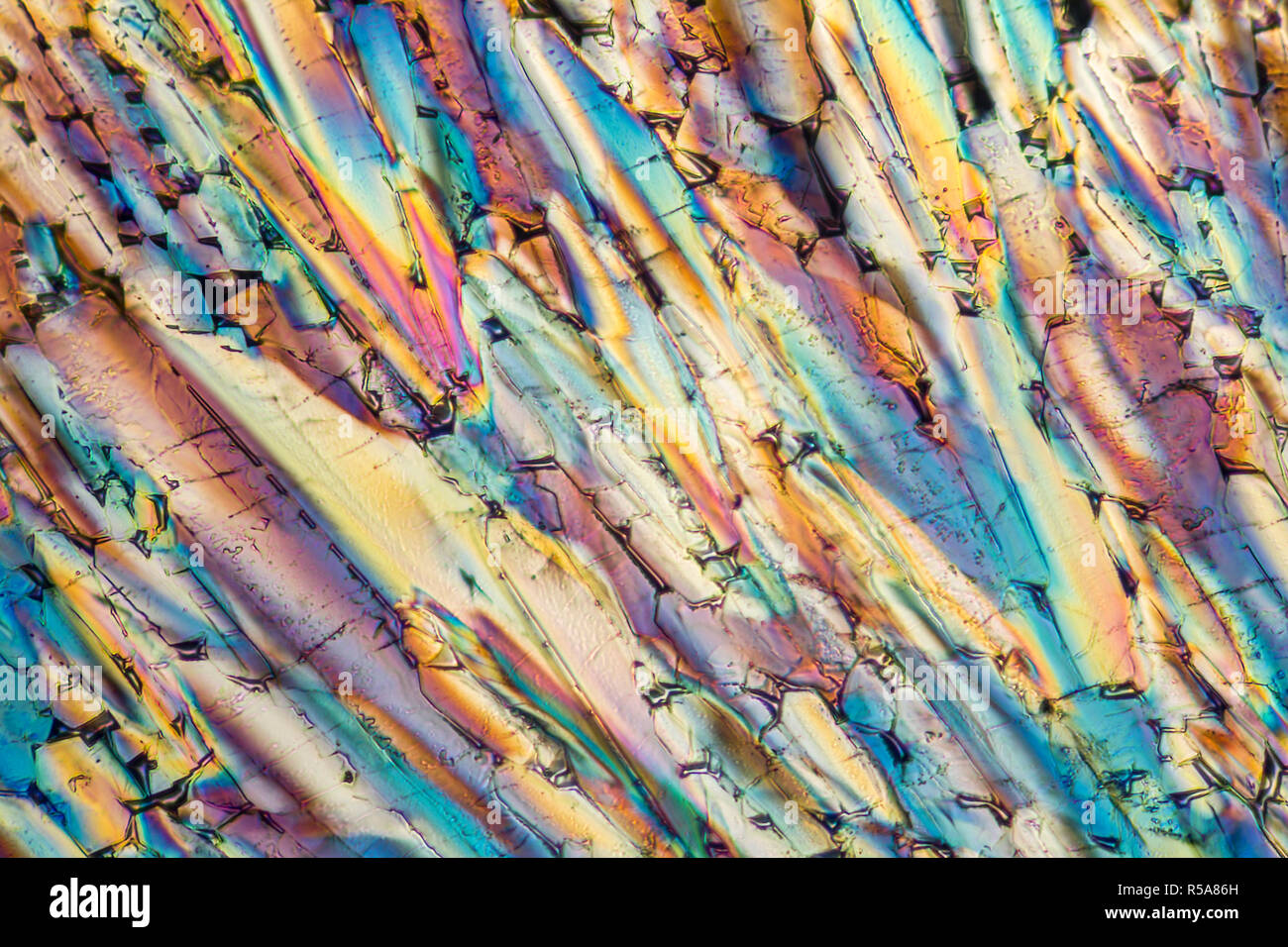 liqueur micro crystals Stock Photo