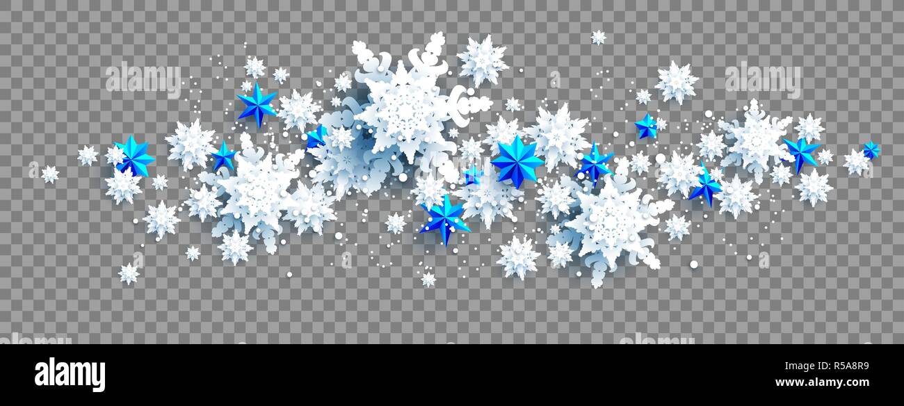 Facebook Web Banner Social Media Template Winter Decoration With