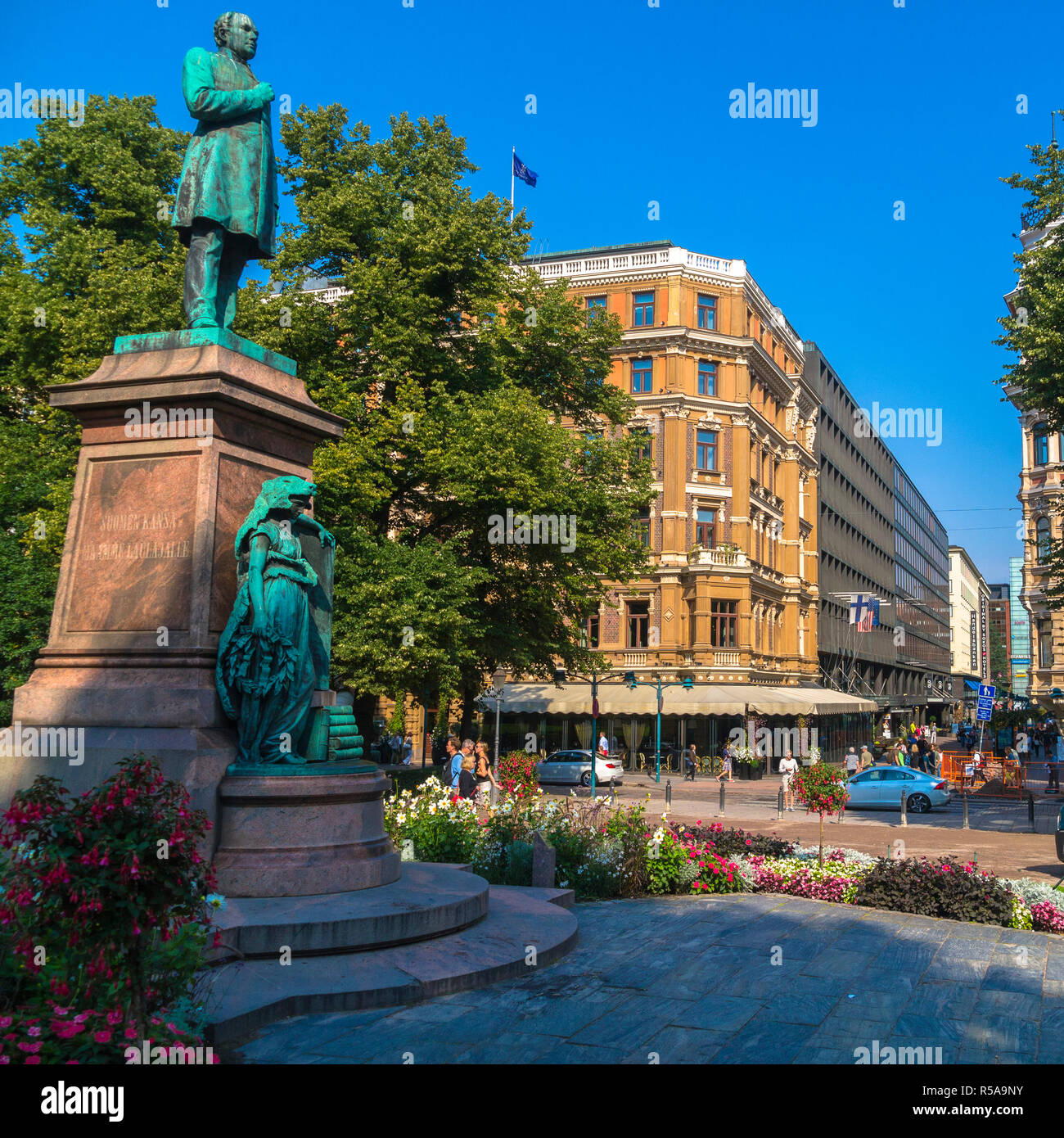 Statue of Johan Ludvig Runeberg, Esplanade Park, Helsinki, Finland