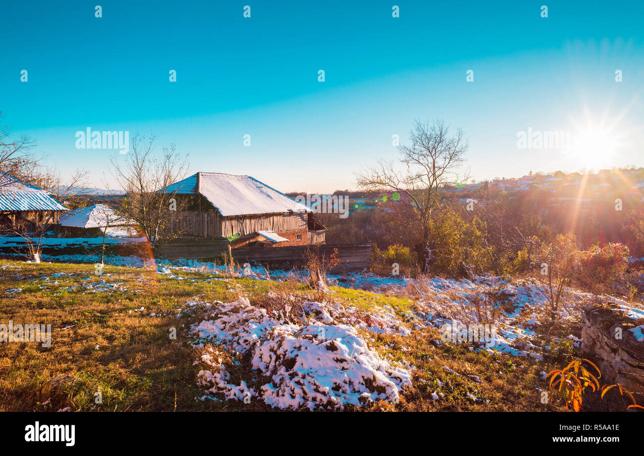 Rural landscape scene in hi-res stock photography and images - Alamy
