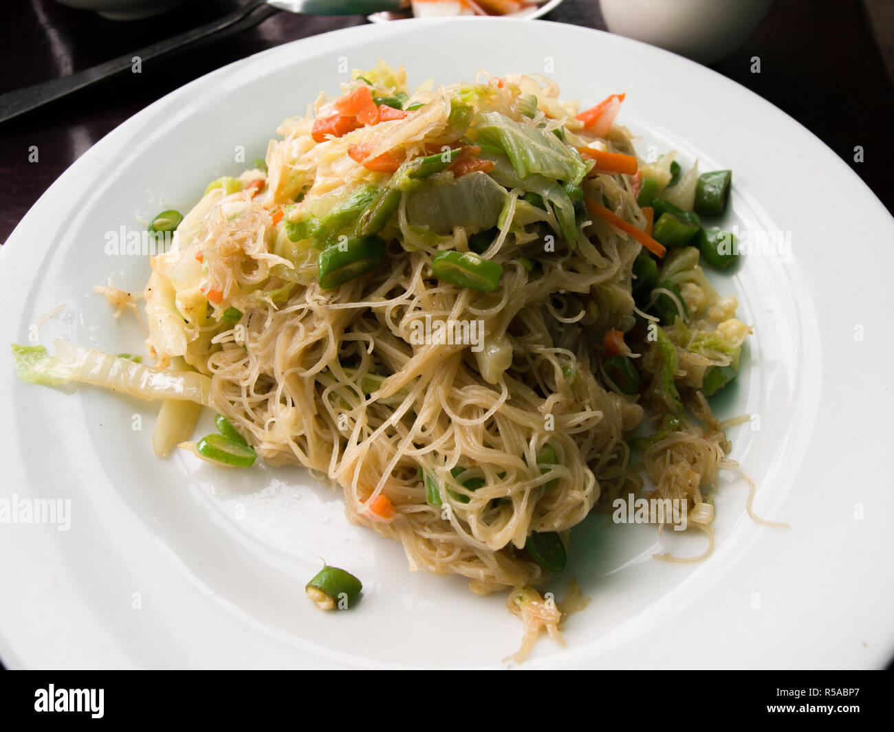 STIR FRIED RICE VERMICELLI WITH VEGETABLES Stock Photo Alamy
