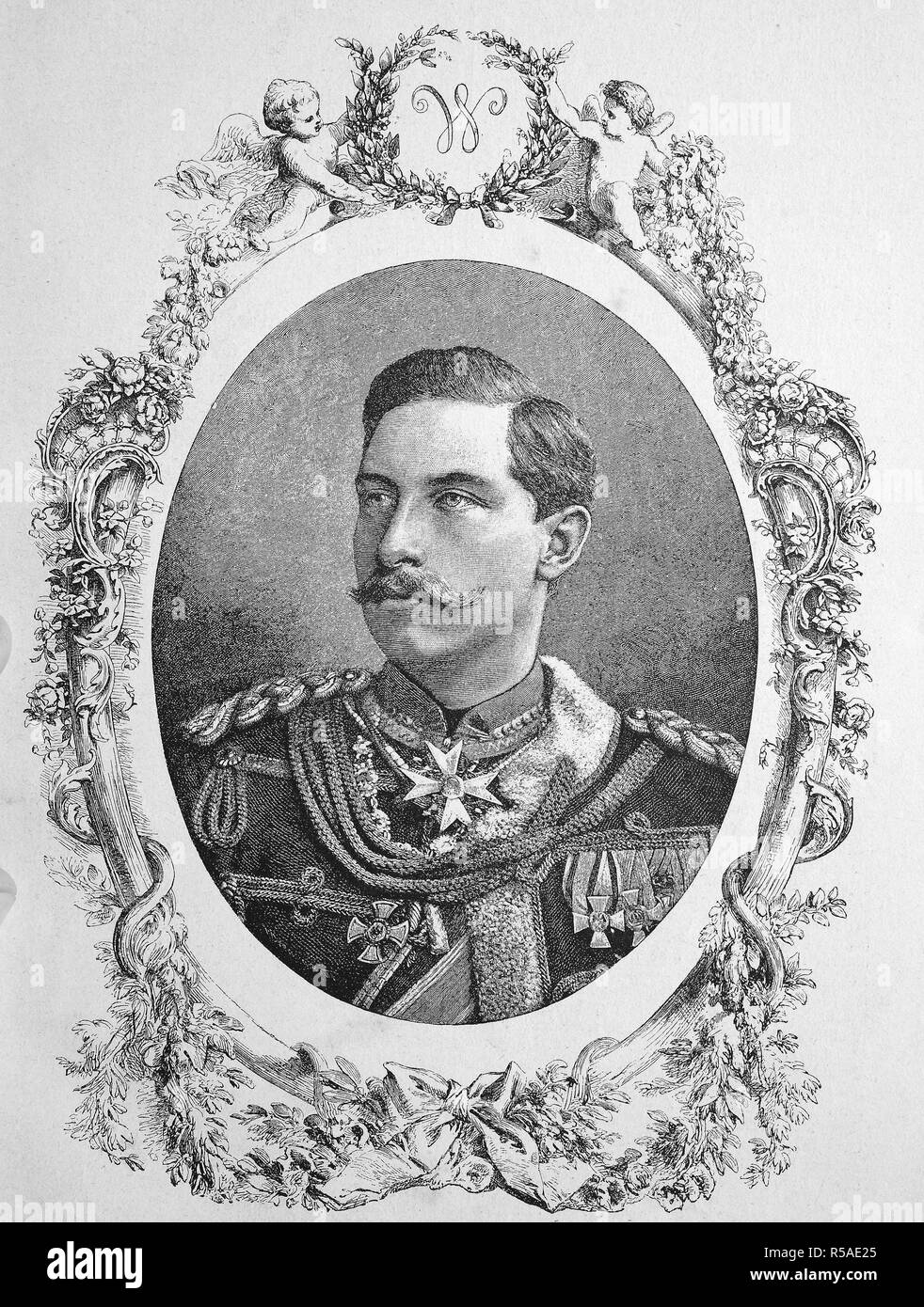 Wilhelm, German Crown Prince, German Kronprinz Wilhelm von Preussen, 6 May 1882, 20 July 1951, full name Friedrich Wilhelm Stock Photo