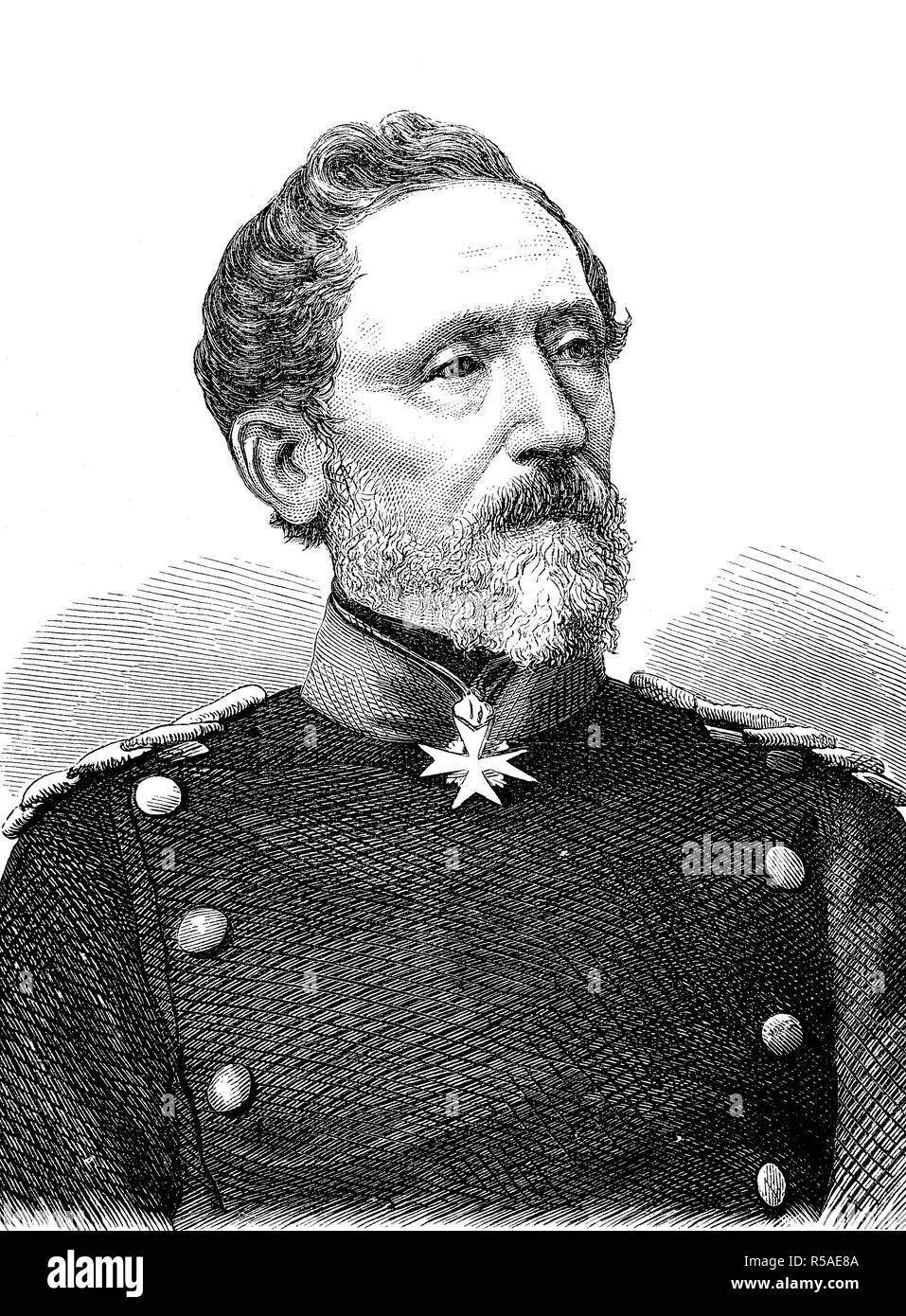 Karl Konstantin Albrecht Leonhard von Blumenthal, July 30, 1810, December 21, 1900, Prussian officer, Chief of Staff of the Stock Photo