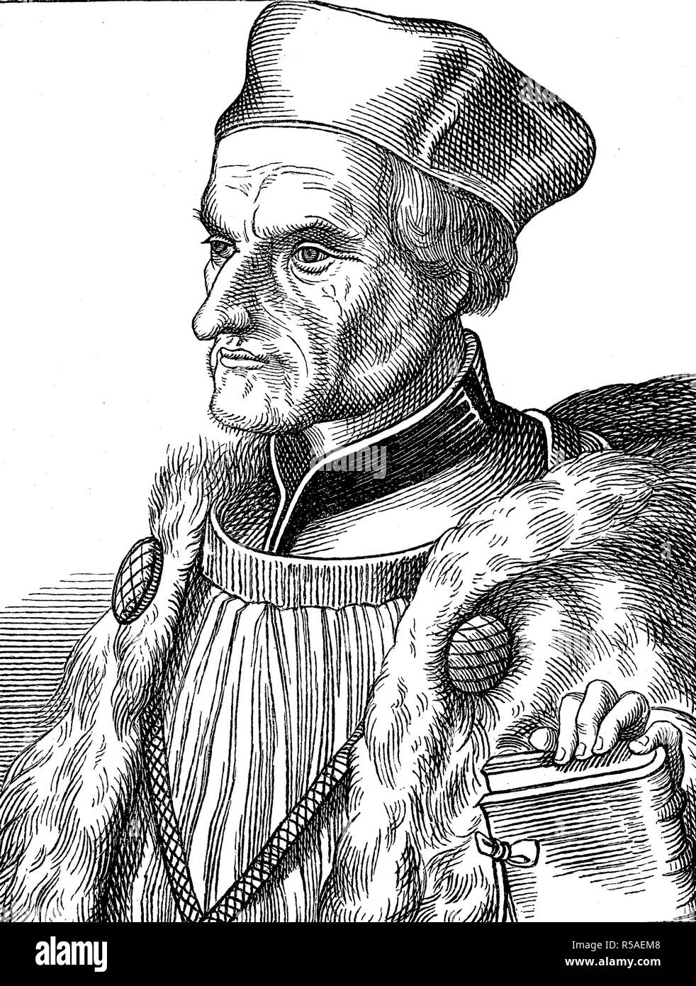 Johann Geiler von Kaysersberg, 16 March 1445, 10 March 1510, woodcut, Switzerland Stock Photo