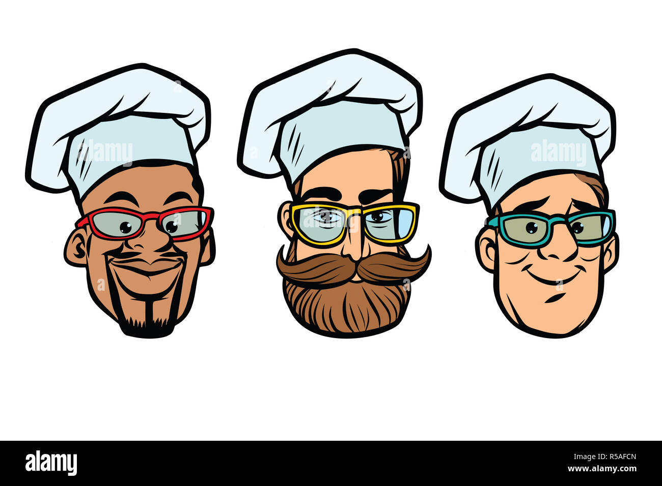 Head chefs multiethnic group Stock Photo Alamy
