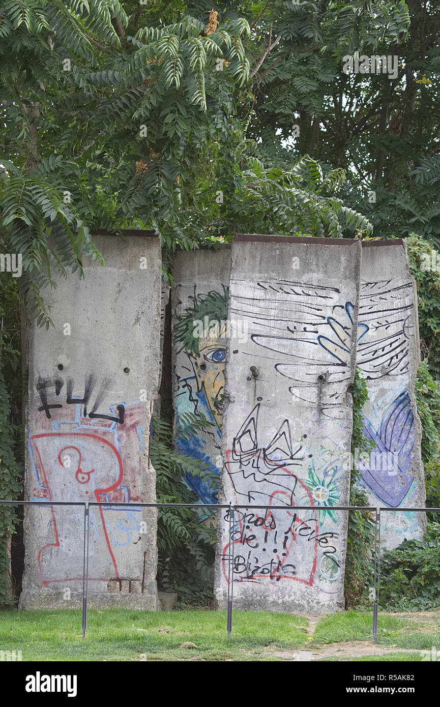 Whats left of the historic Berlin wall in west Germany Stock Photo Alamy