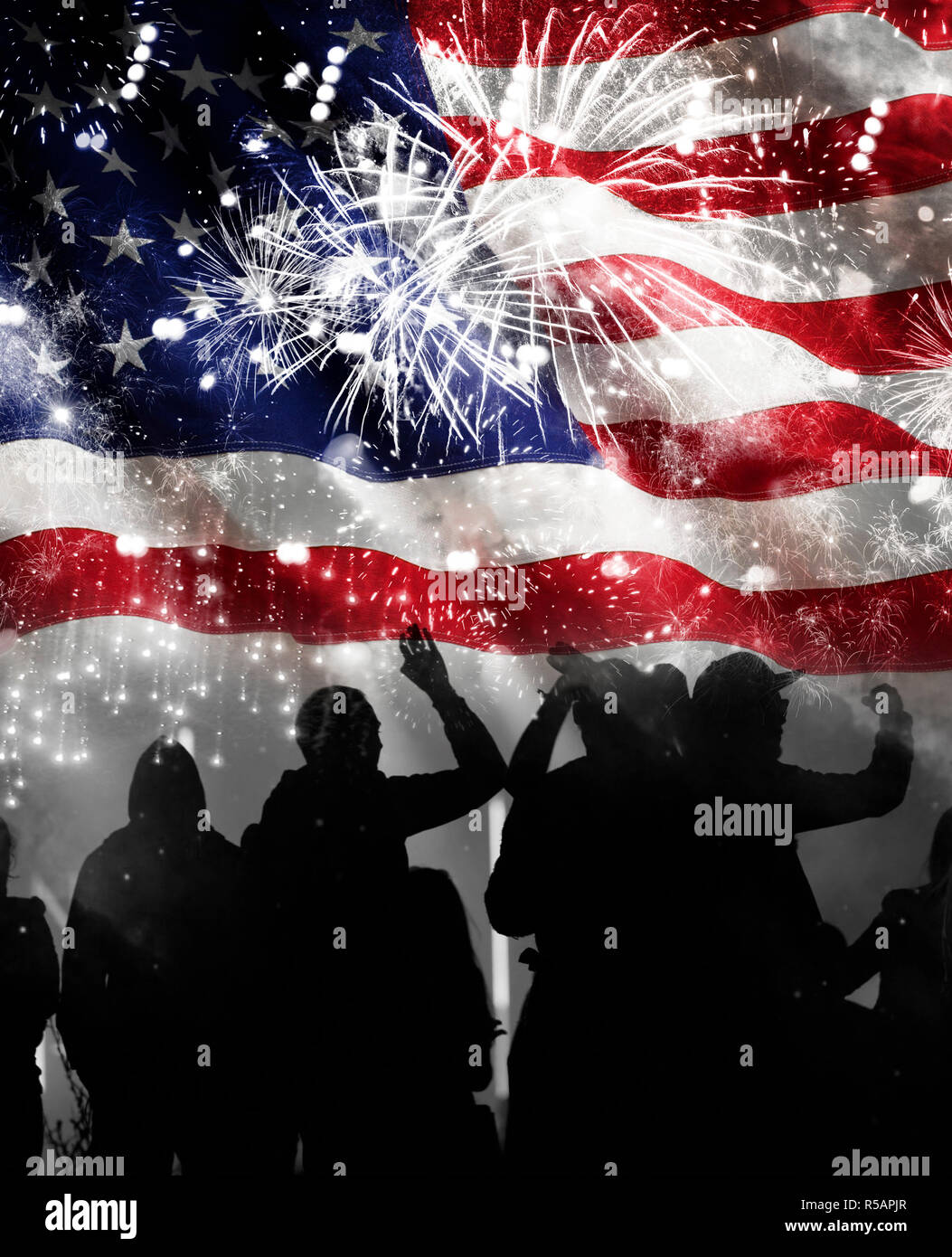 Celebrating Independence Day in US Stock Photo - Alamy