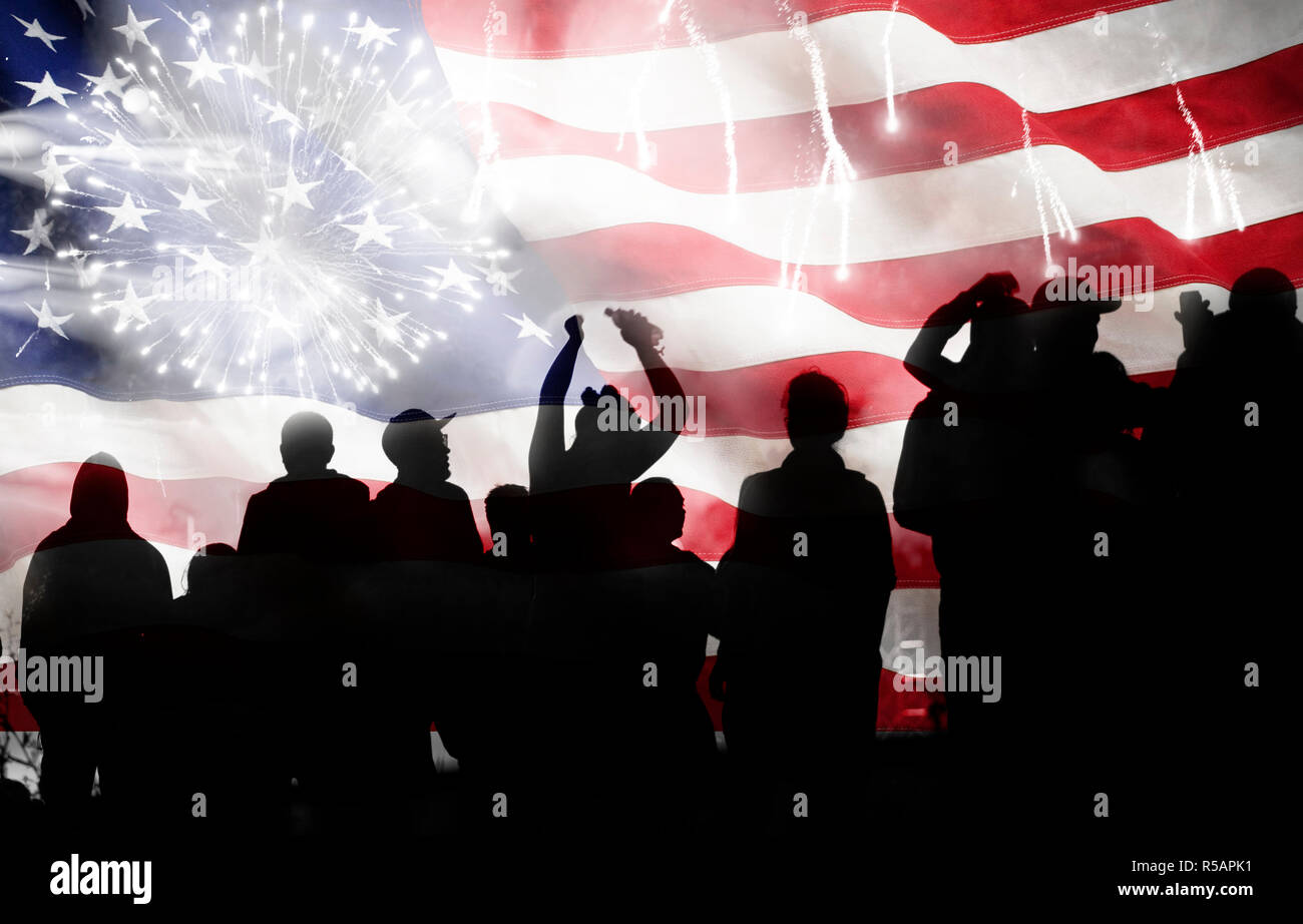 Celebrating Independence Day in US Stock Photo - Alamy