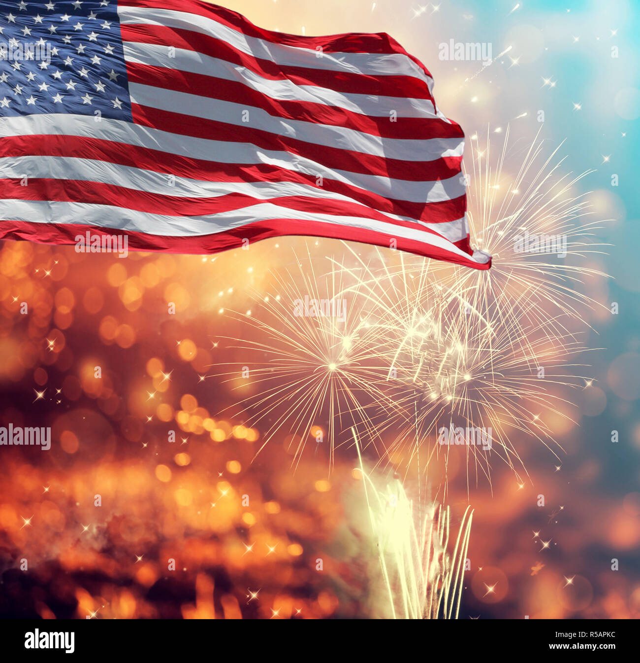 Celebrating Independence Day in US Stock Photo - Alamy