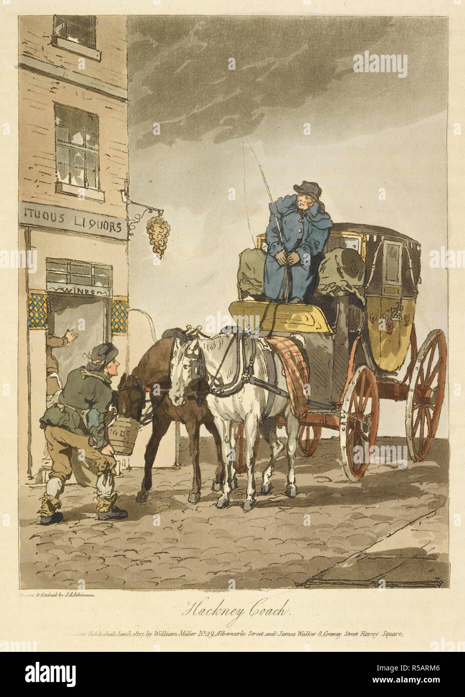 Hackney coach 1807 hires stock photography and images Alamy