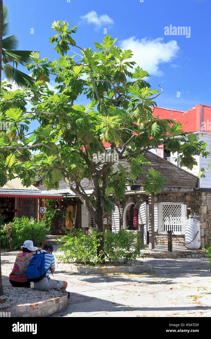 Caribbean, Antigua and Barbuda, St John, Historic Redcliffe Quay Stock Photo