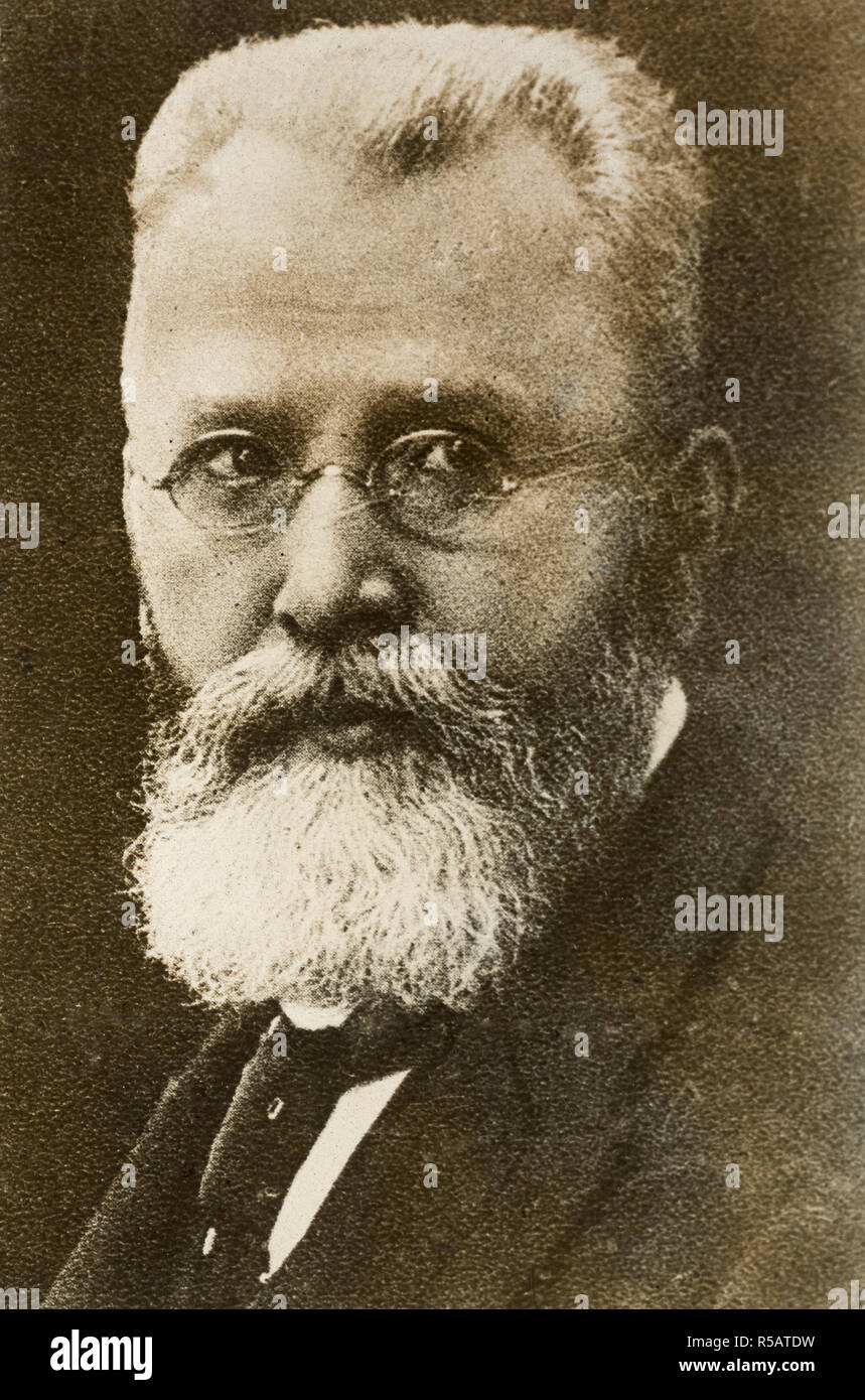 1919 - German Republic  - German Democratic Party leader Herr Dokter Hermann Panchnicke Stock Photo
