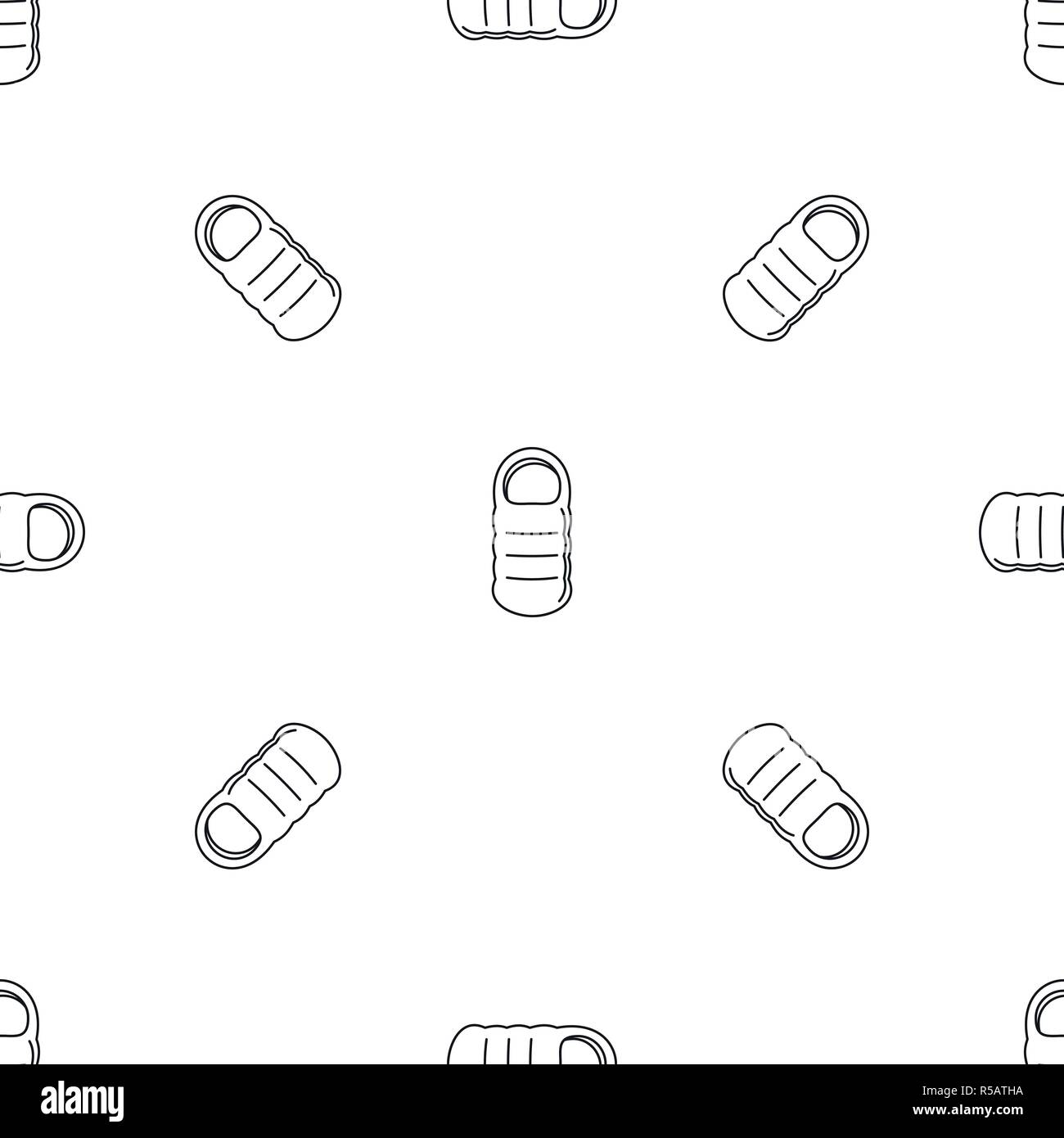 Sleeping bag pattern seamless vector repeat geometric for any web design Stock Vector