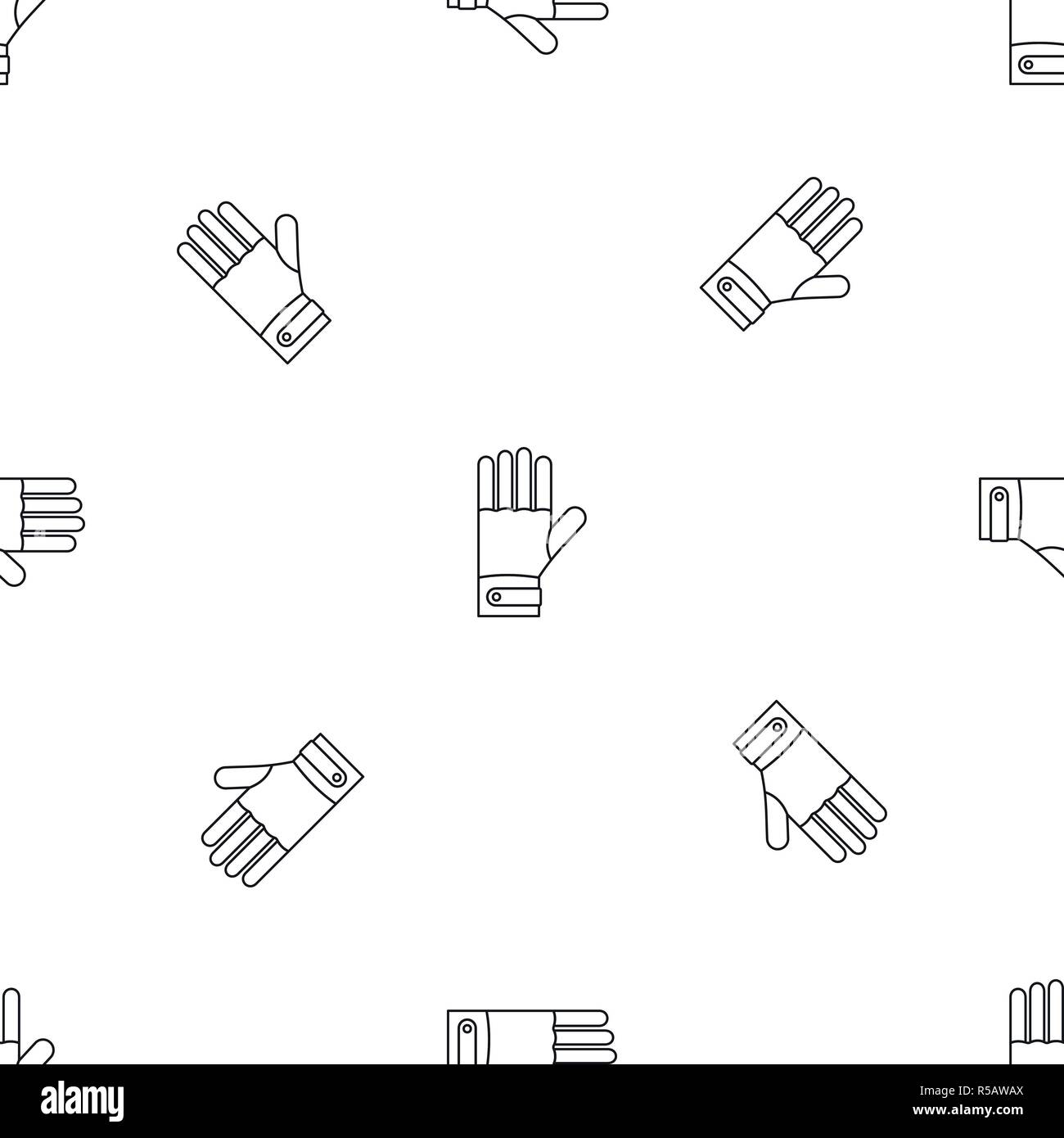 Ski gloves pattern seamless vector repeat geometric for any web design Stock Vector