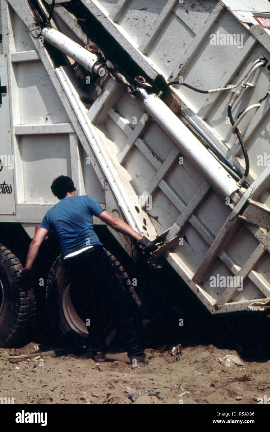 August 1973 Working at the Croton Landfill Operation 08/1973 Stock