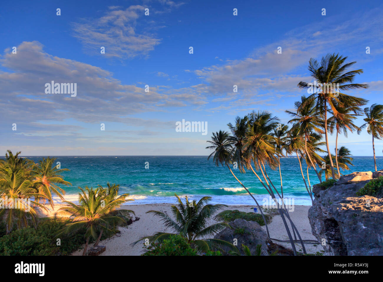 Caribbean, Barbados, Bottom Bay Beach Stock Photo