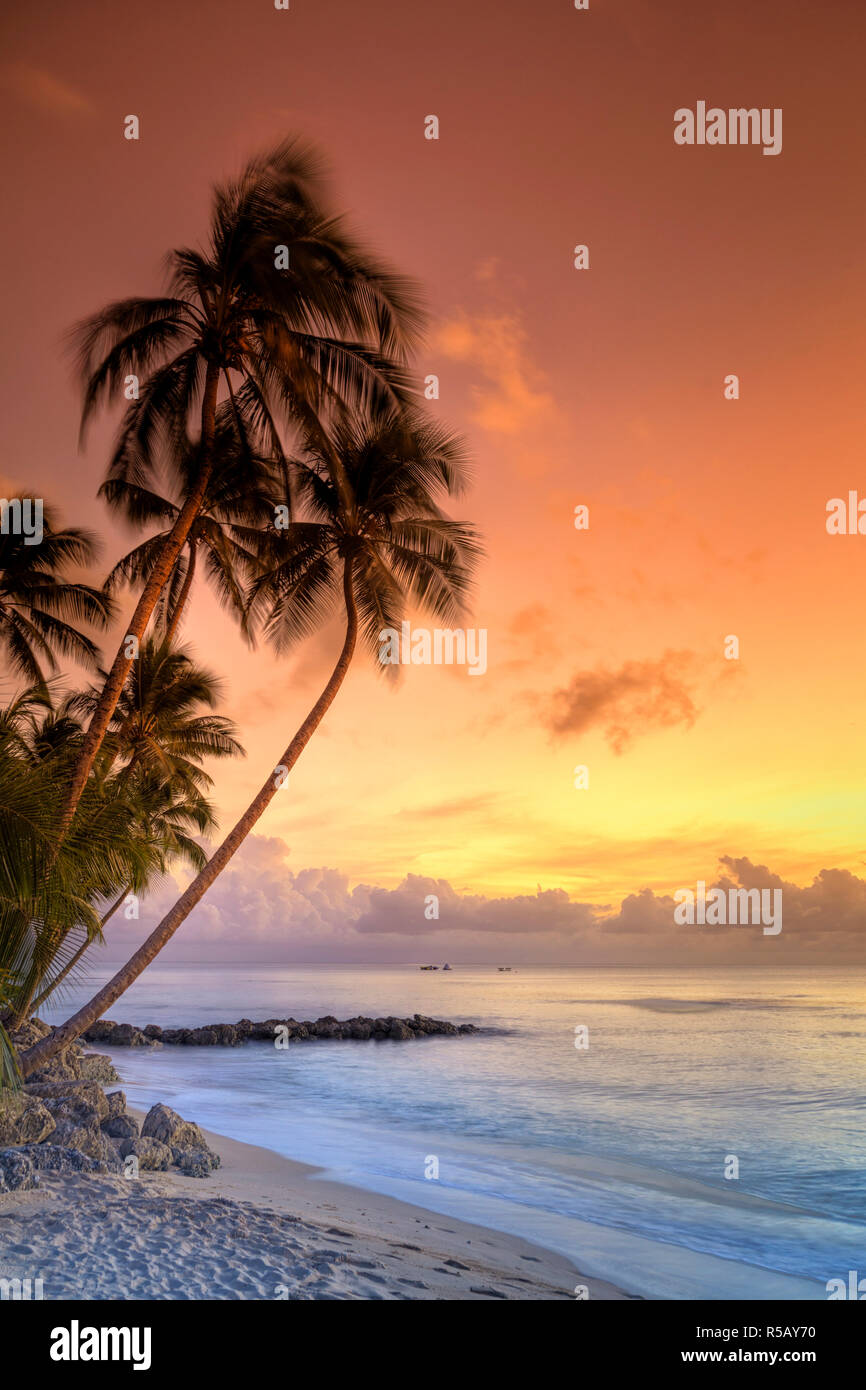 Caribbean, Barbados, Mullins Beach Stock Photo Alamy