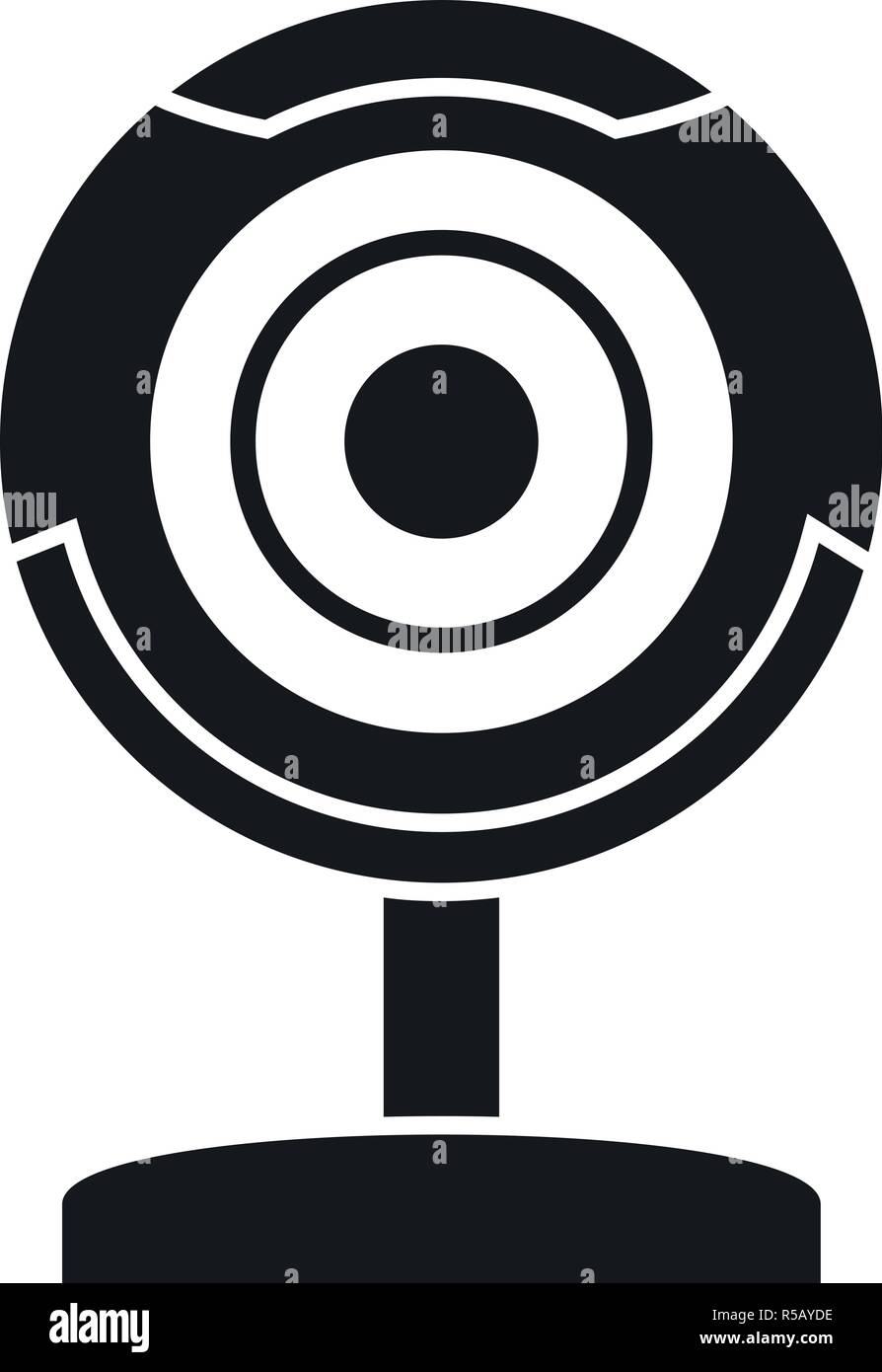 Web camera icon. Simple illustration of web camera vector icon for web ...