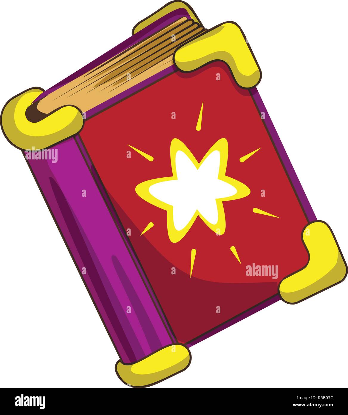 Magic book icon. Cartoon of magic book vector icon for web design Stock ...