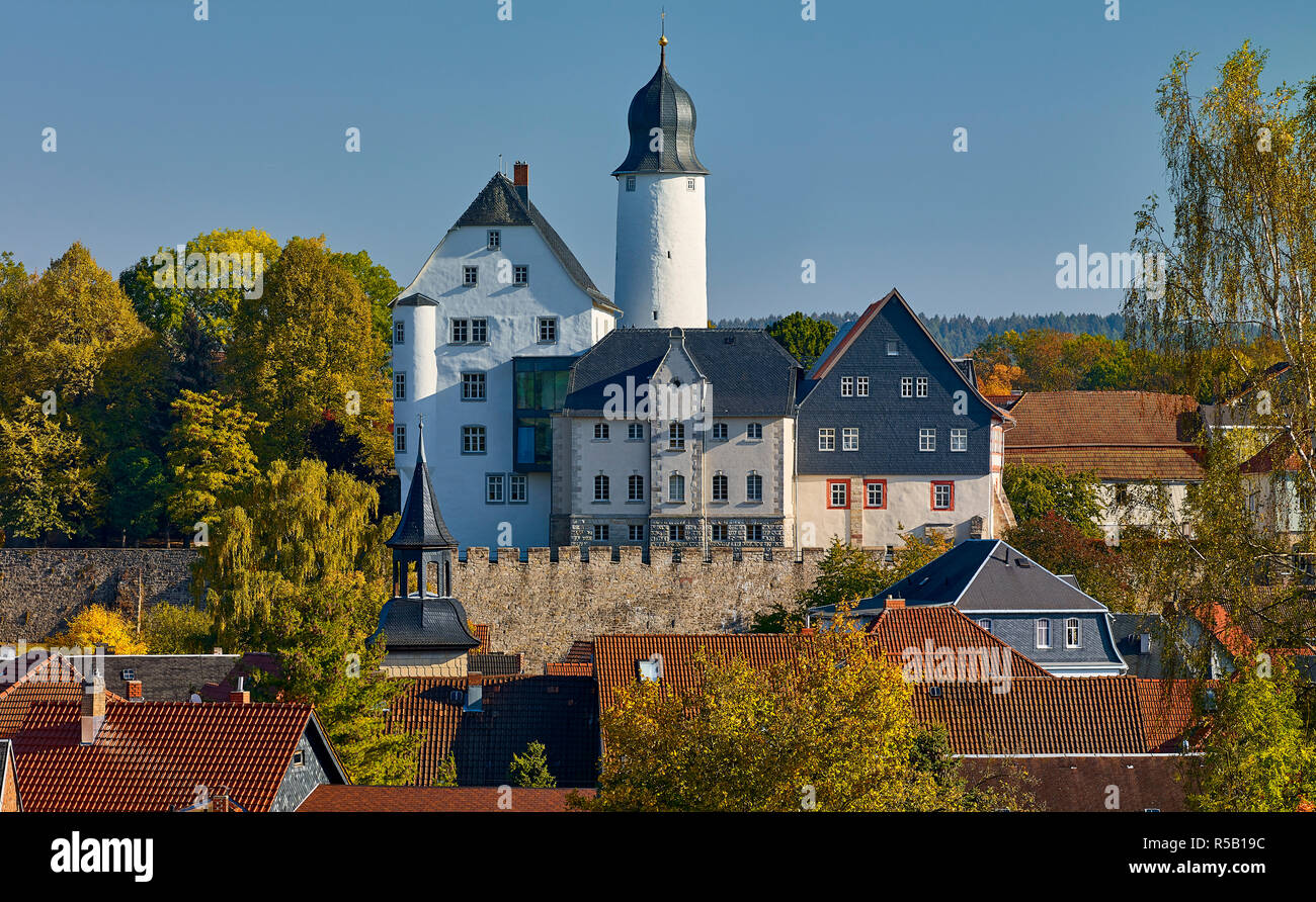 Castle Eisfeld, Eisfeld an der Werra, Thuringia, Germany Stock Photo
