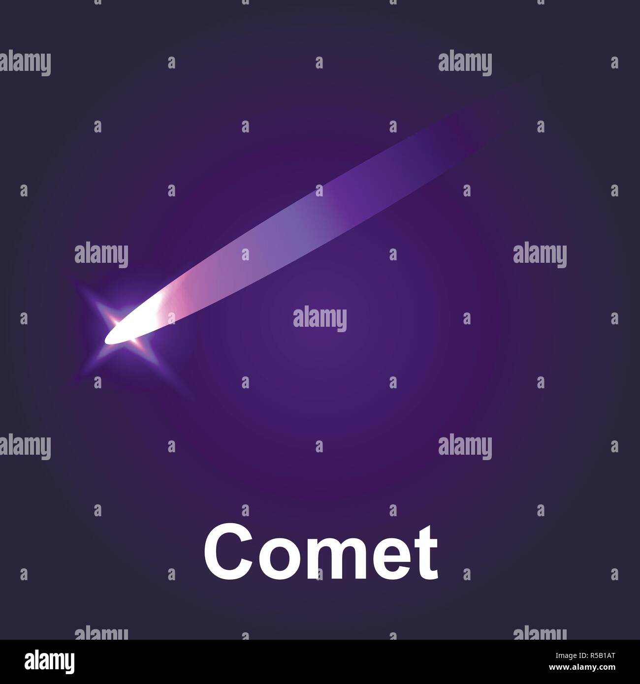 Space comet icon. Isometric of space comet vector icon for web design ...