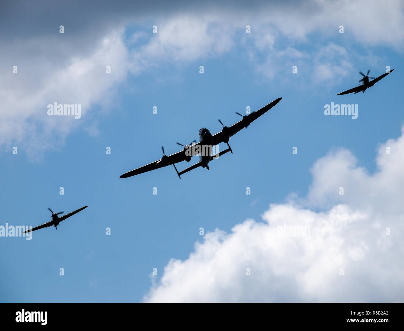Battle of Britain Squadron flypast 2006 Stock Photo