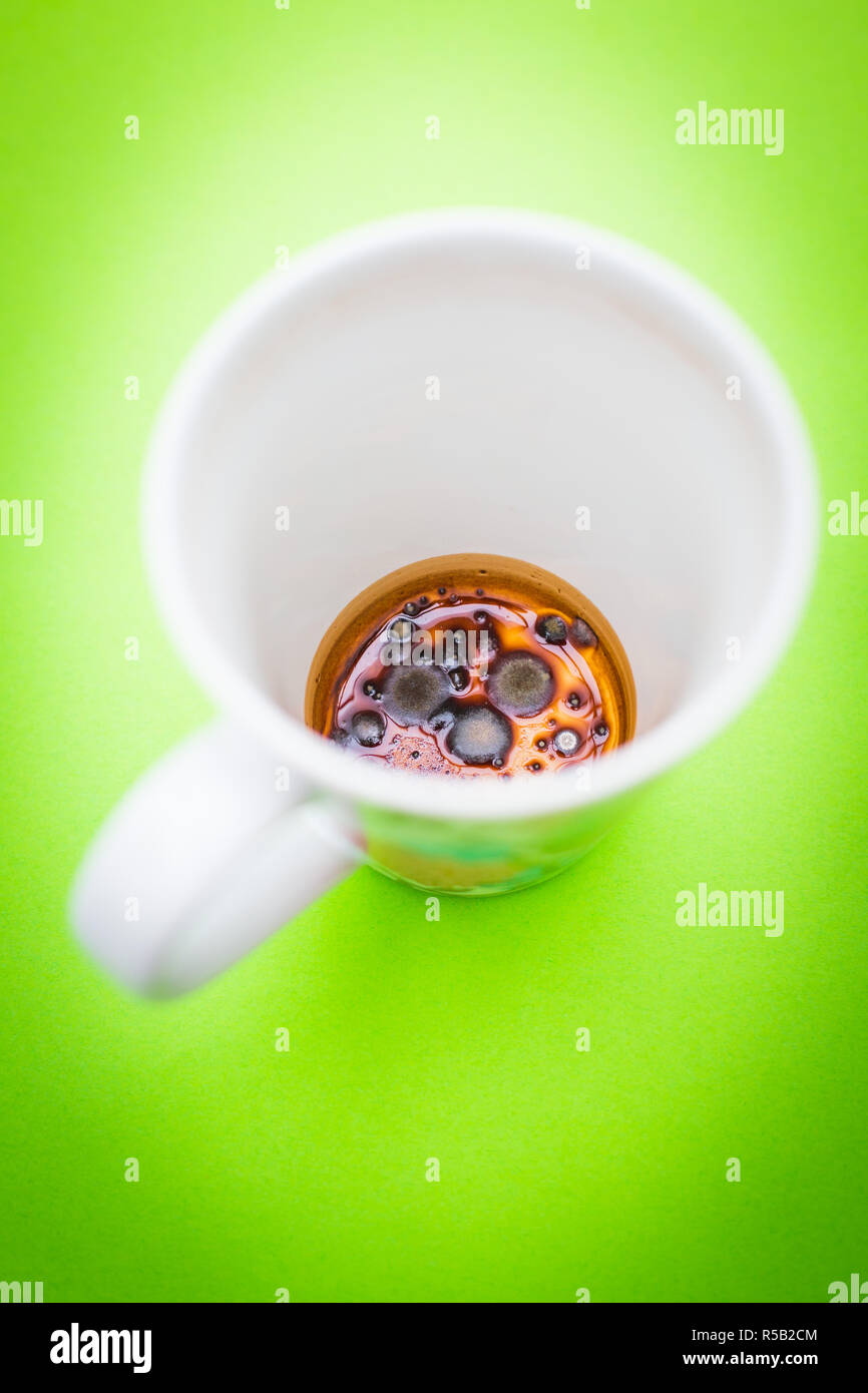 Coffee mold at the bottom of a cup Stock Photo Alamy