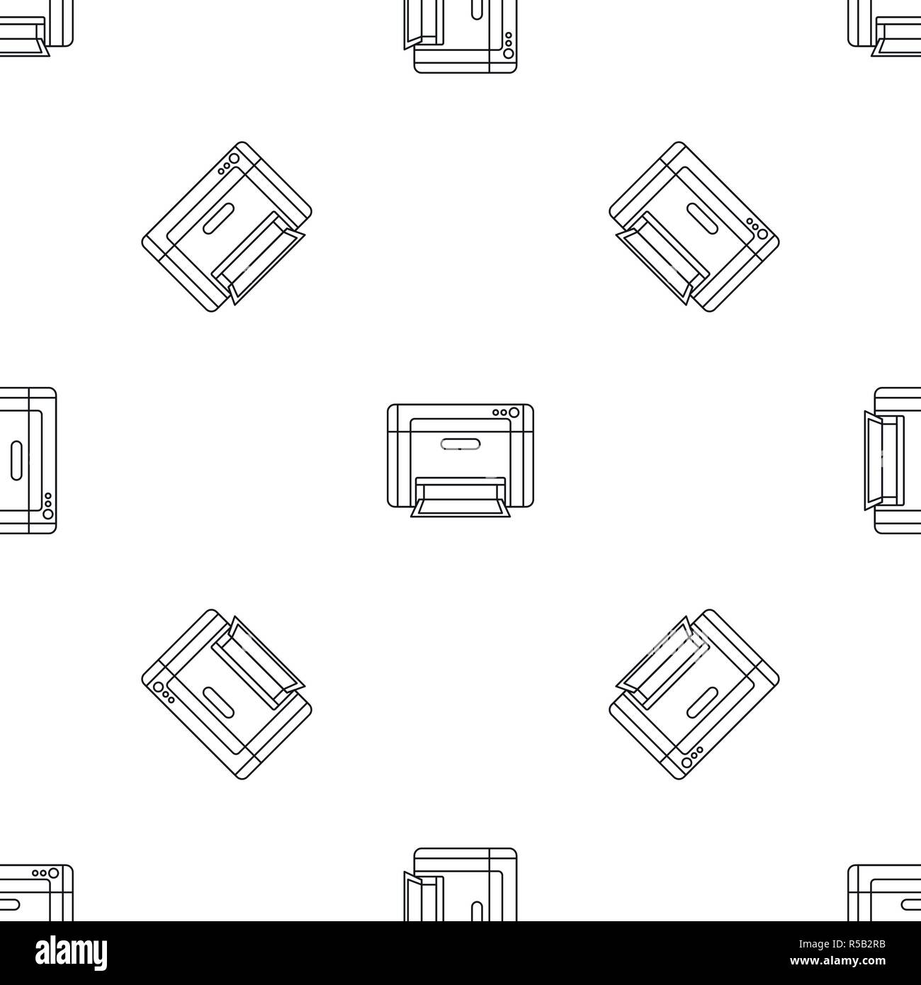 Printer pattern seamless vector repeat geometric for any web design Stock Vector