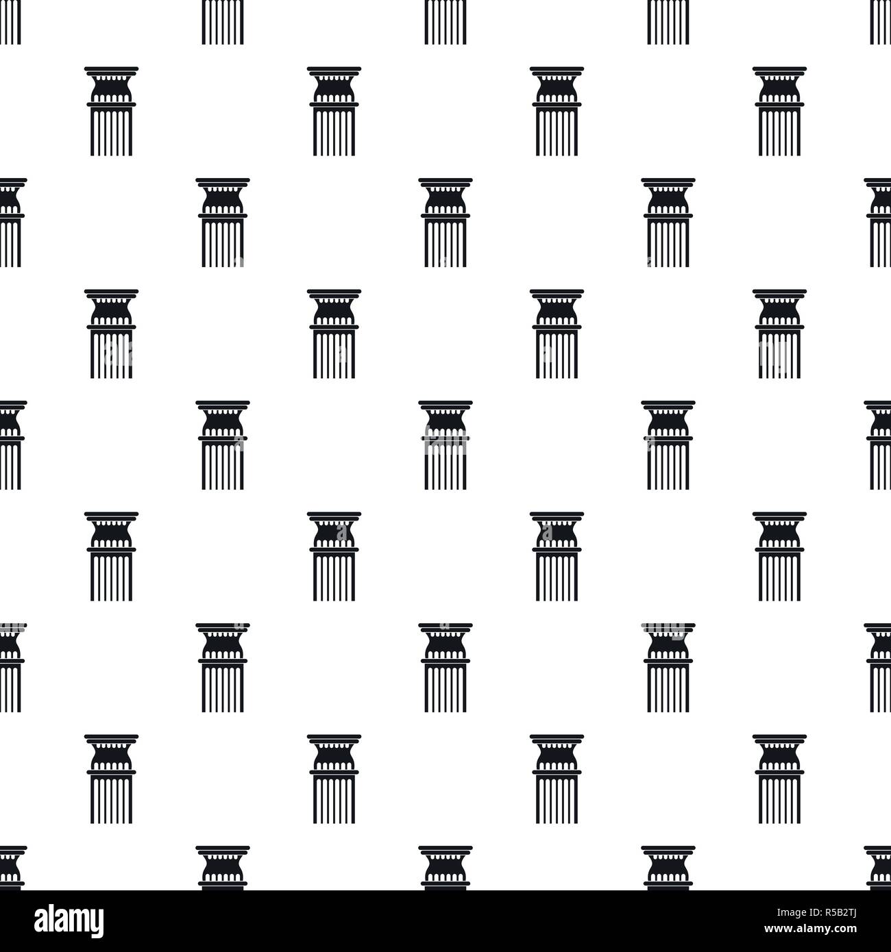 Column pattern seamless vector repeat geometric for any web design Stock Vector
