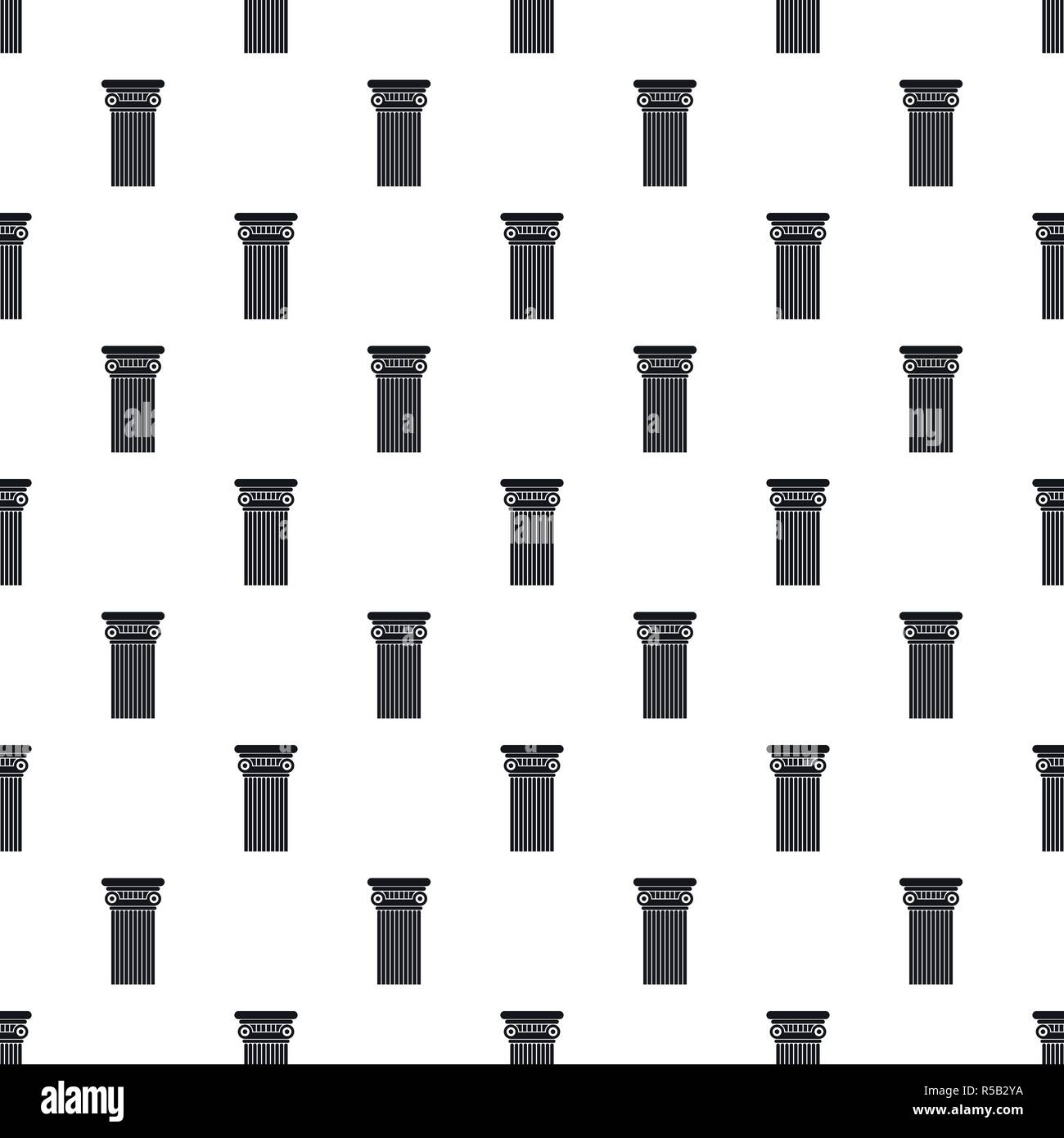 Architectural column pattern seamless vector repeat geometric for any web design Stock Vector