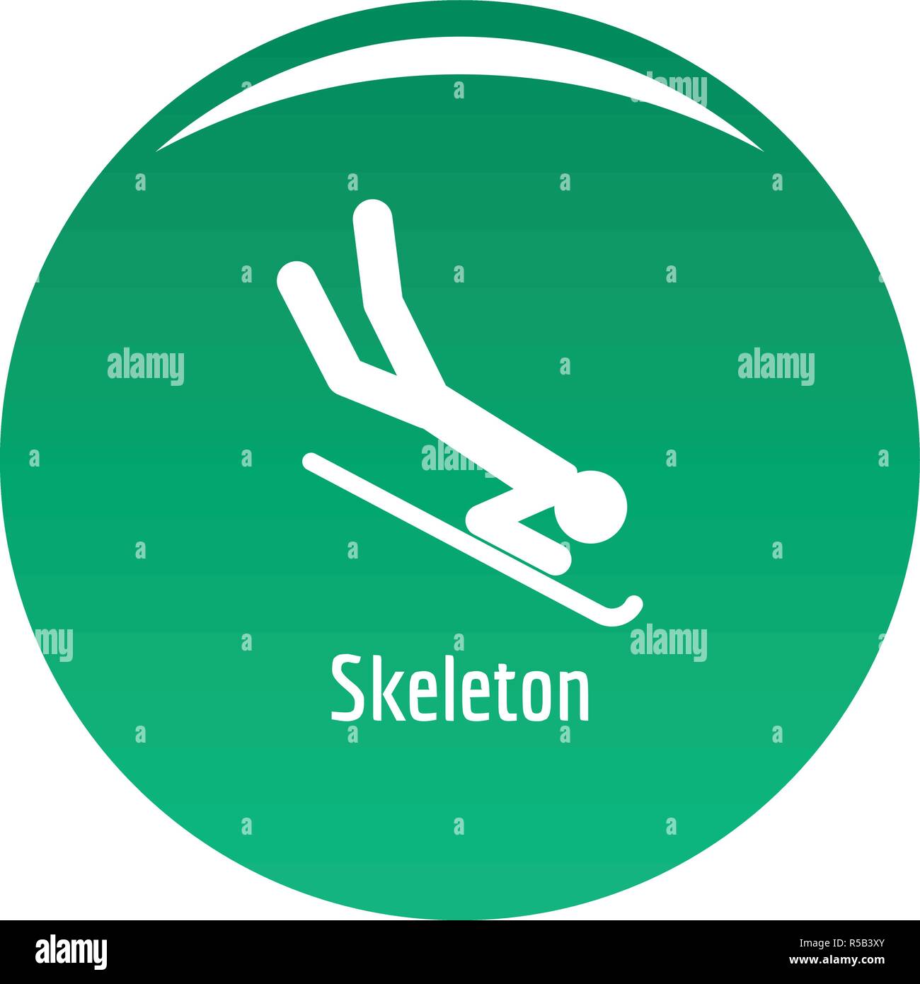 Skeleton icon. Simple illustration of skeleton vector icon for any