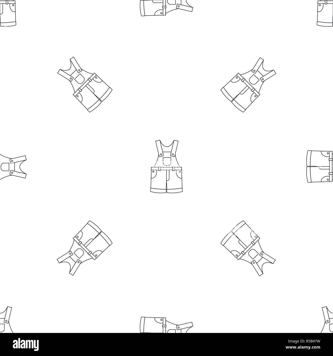 Strip pants pattern seamless vector repeat geometric for any web design Stock Vector