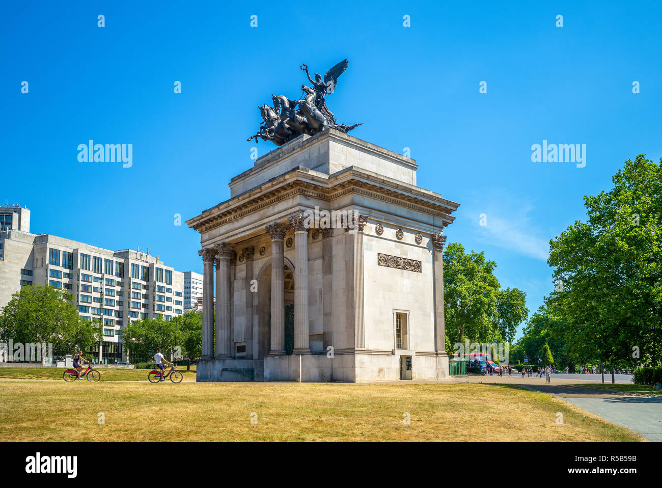 Wellington Arch, (Constitution Arch) in Green Park Stock Photo